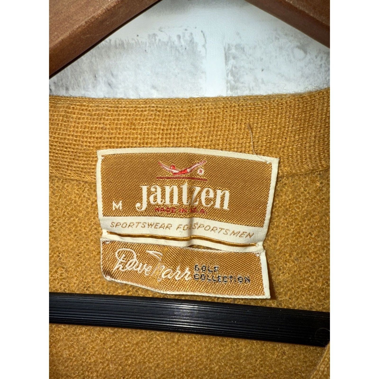 Jantzen VTG Jantzen Cardigan Mens M USA Golf Orange Sweater Cardigan Size US M / EU 48-50 / 2 - 2 Thumbnail