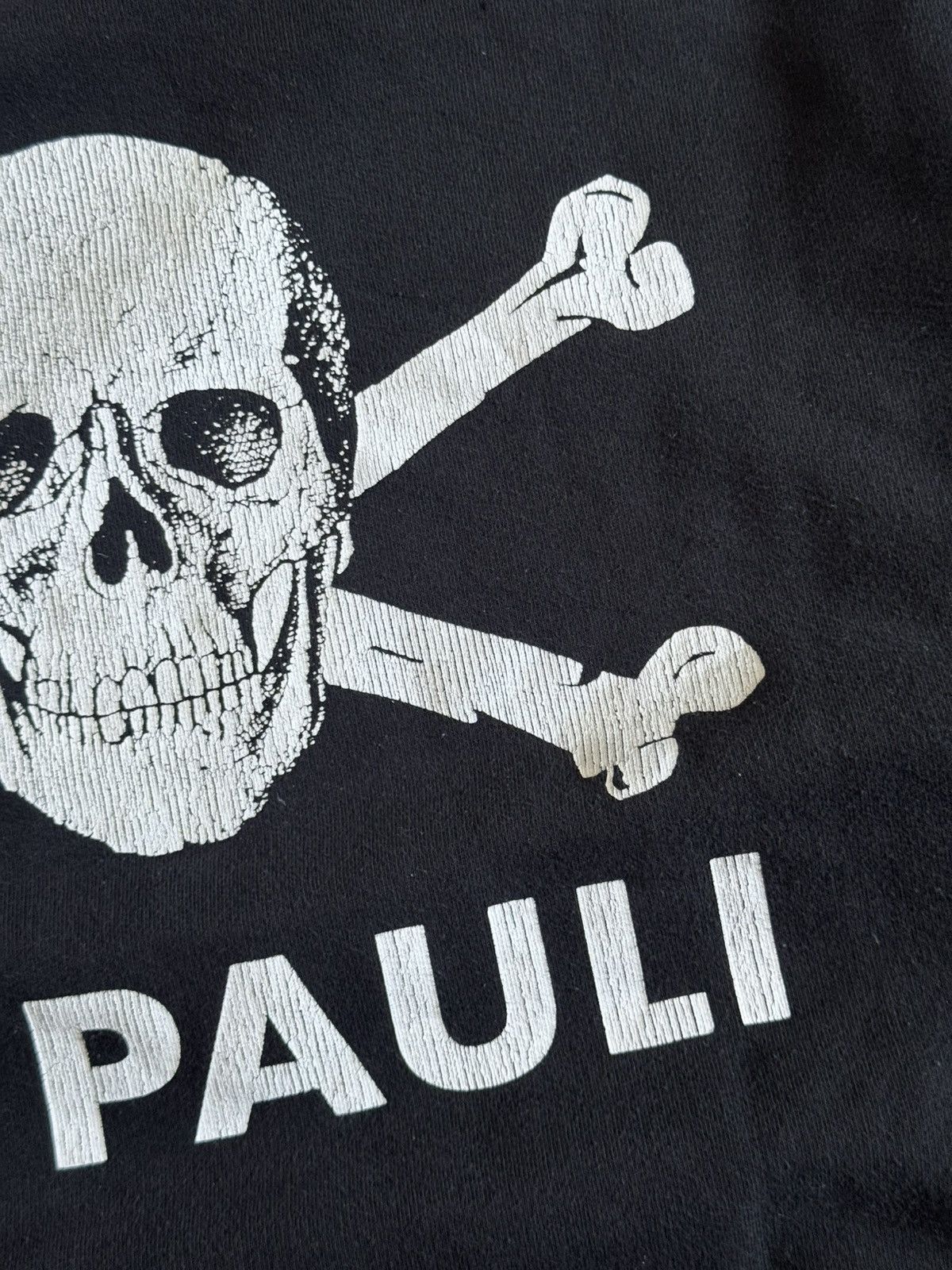 Vintage ST.PAULI RETRO hoodie big logo skeleton 💀 bones jumper Size US L / EU 52-54 / 3 - 10 Thumbnail