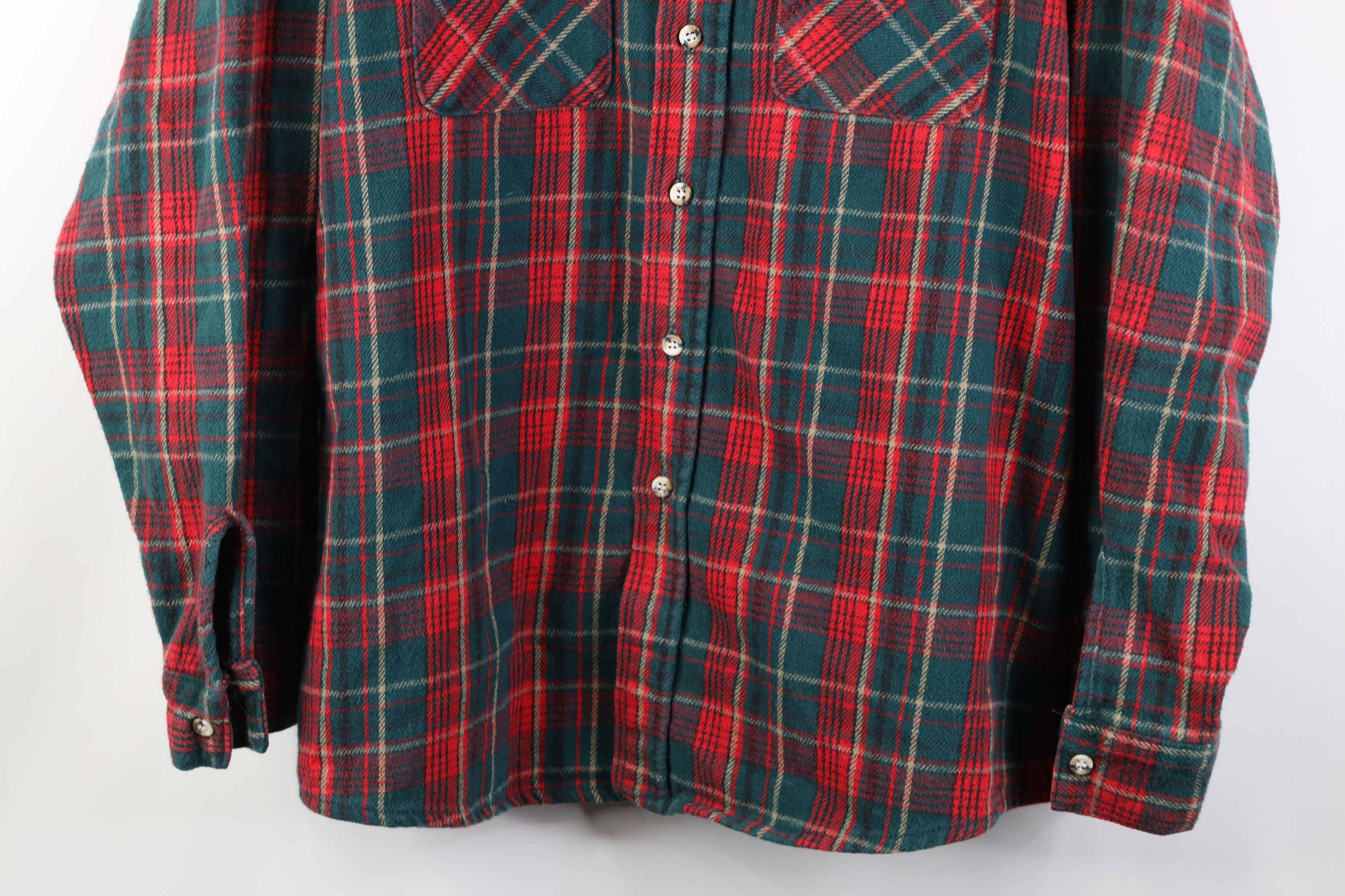 FiveBrother Vintage 90s Five Brother Heavyweight Button Shirt Plaid USA Size US XL / EU 56 / 4 - 3 Thumbnail