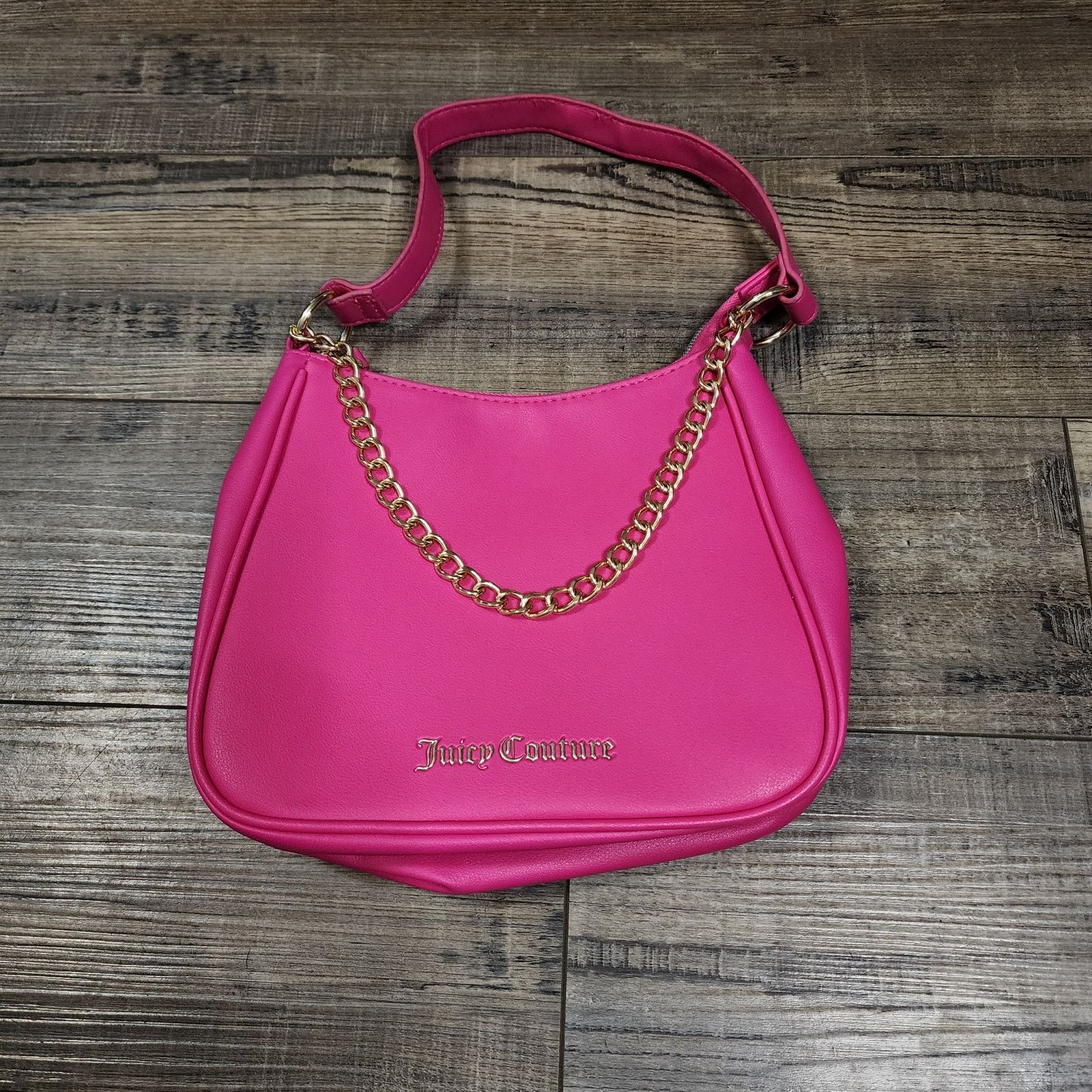 Juicy Couture Juicy Couture Hot Pink small purse w/ gold chain handbag 4A Size ONE SIZE - 2 Thumbnail