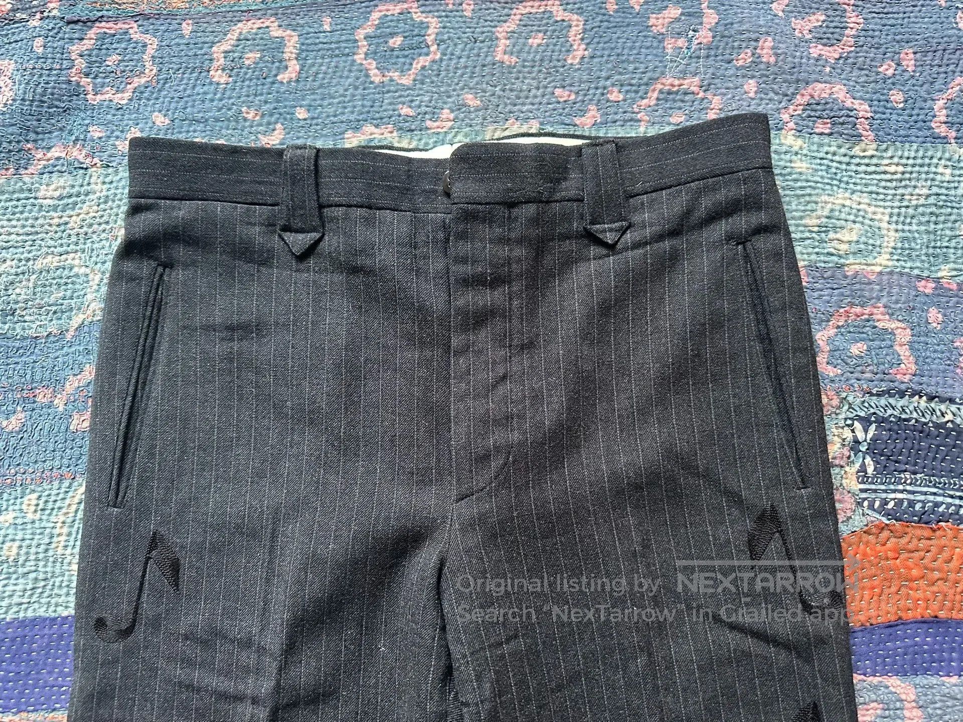 RRL Ralph Lauren RRL Embroidered Musician Wool Stripe Pants. Size US 32 / EU 48 - 3 Thumbnail