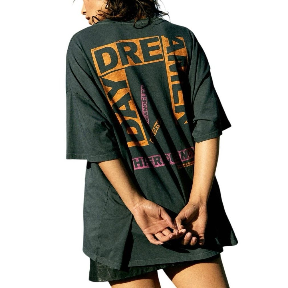 Daydreamer DAYDREAMER Queen One Size / OS Tee in Vintage Black New Size ONE SIZE - 6 Thumbnail