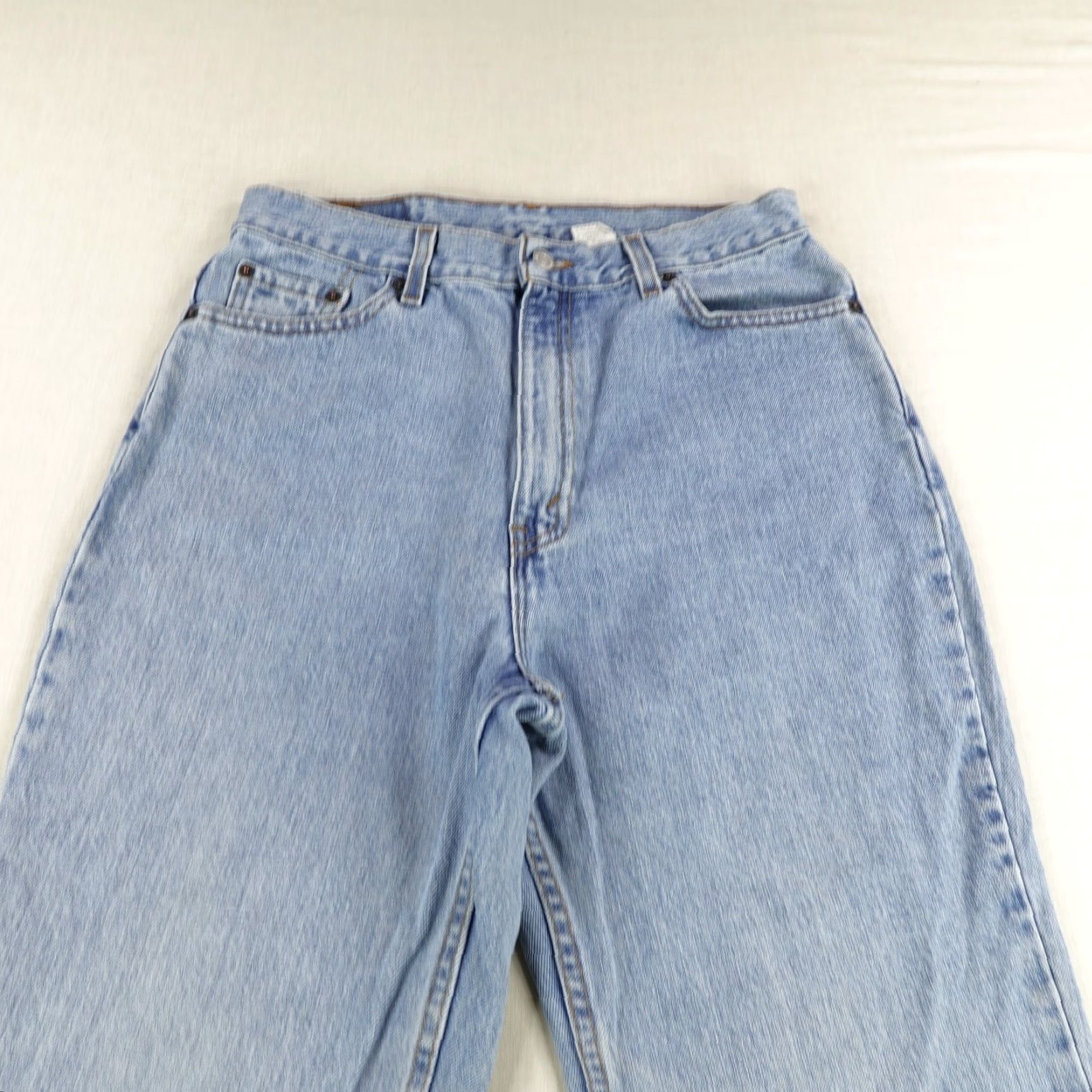 Levi's VINTAGE Levi's 512 Jeans Womens 14 Slim Fit Tapered High Rise Blue Denim Made in USA 90s Size 36" / US 14 / IT 50 - 2 Thumbnail
