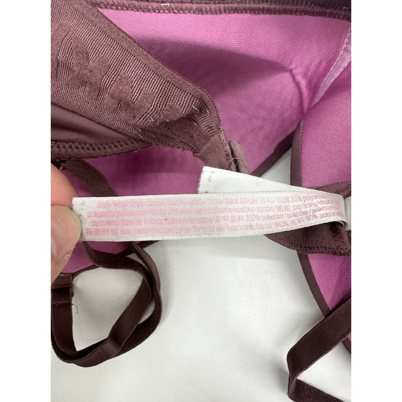 Pinko PINK Bra 34D Wear Everywhere Wireless Lightly Lined Purple Adjustable Women Shirt Brand Giftable Size ONE SIZE - 7 Thumbnail