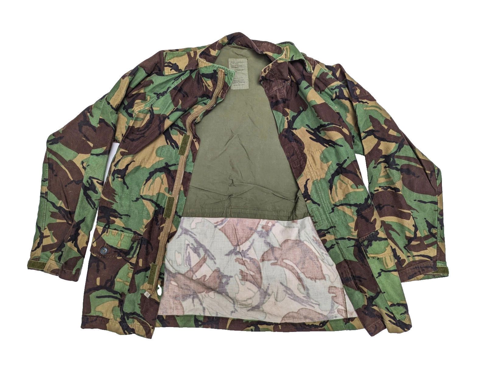 Other Vintage 1980s British Army DPM Cadet Windproof Smock Large Size ONE SIZE - 2 Thumbnail