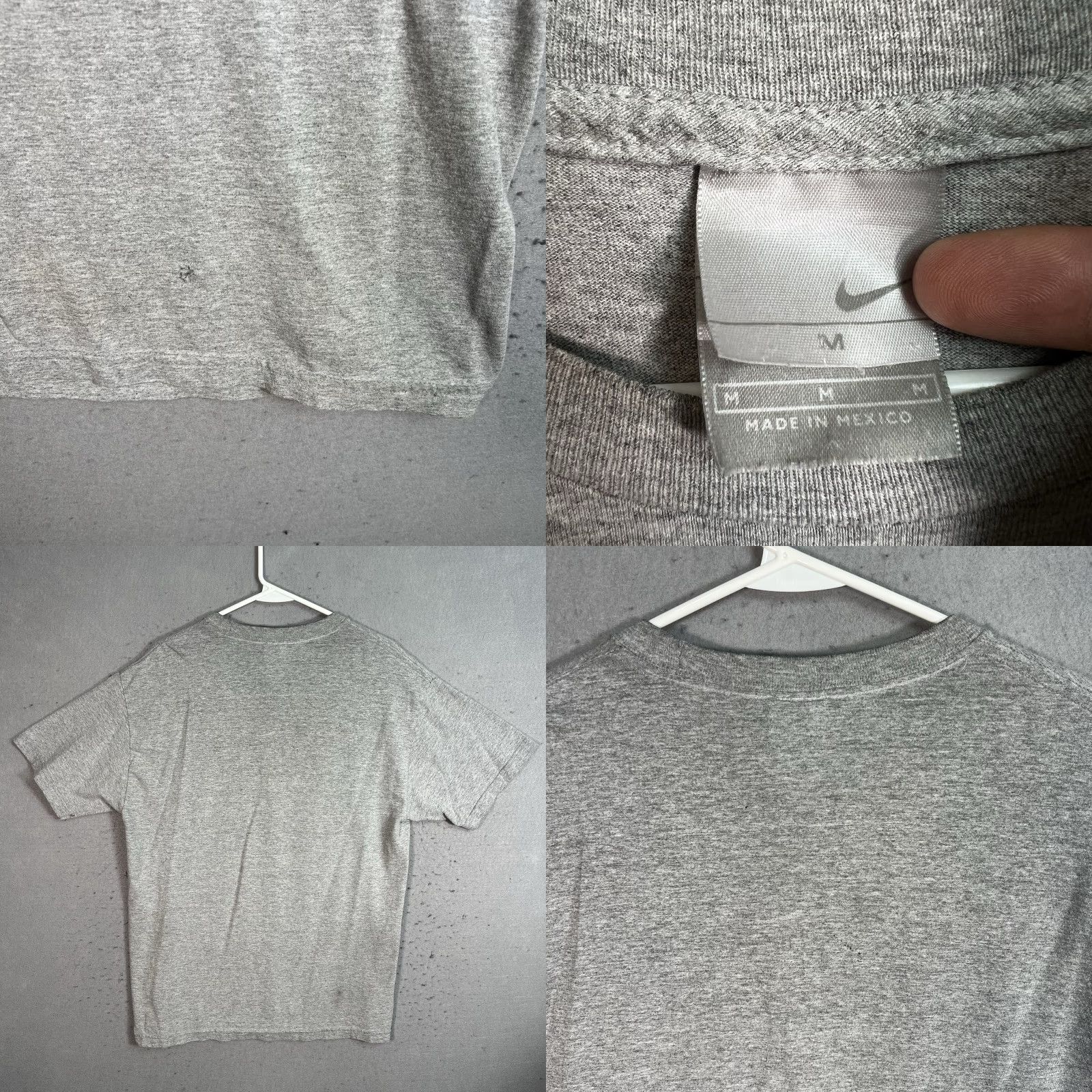 Nike VINTAGE Nike Swoosh T Shirt Adult Medium Gray Mens Shirt 2000s Graphic Tee Nike Mens Gray 2000s Swoosh Logo Vintage Shirt Size US M / EU 48-50 / 2 - 8 Thumbnail