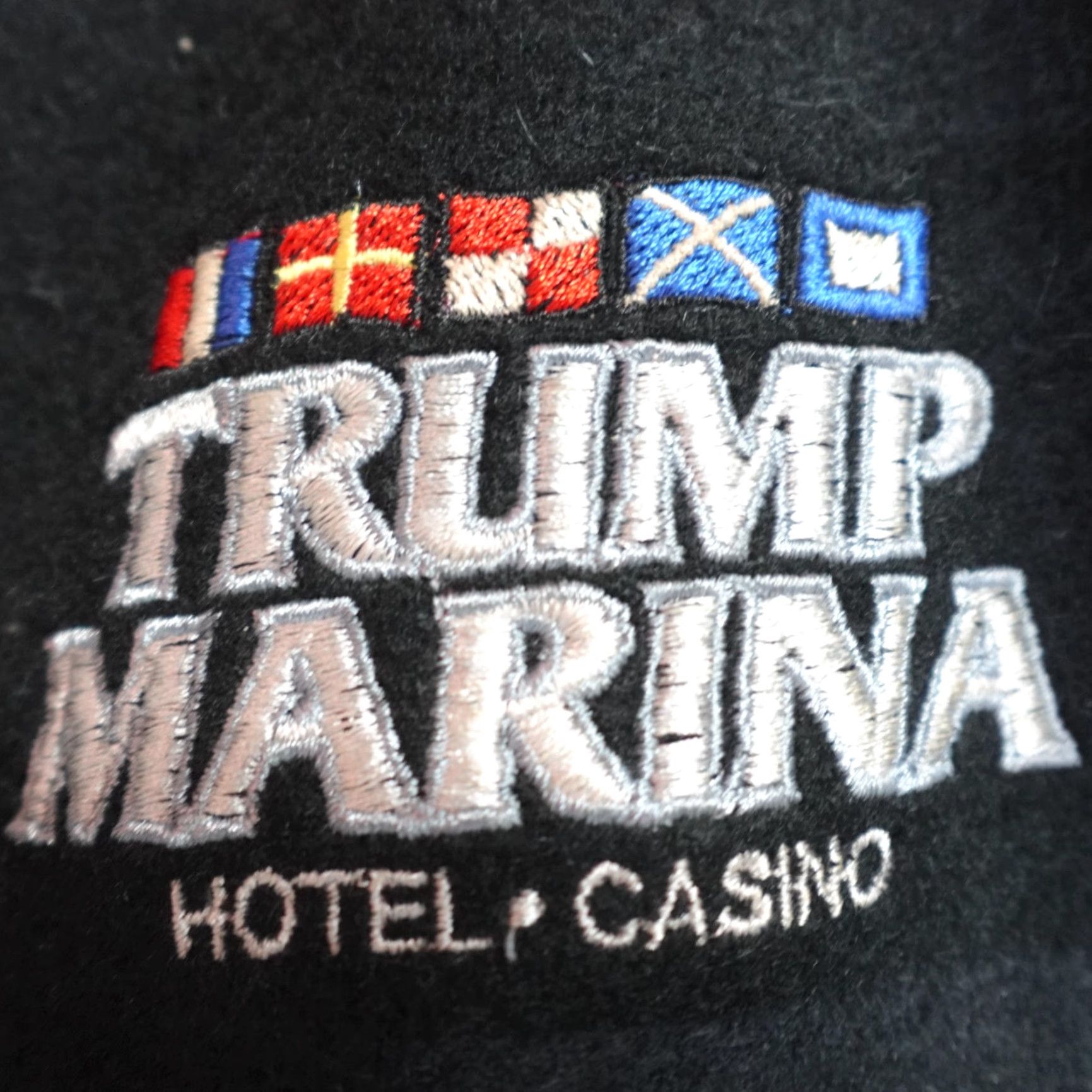 Vintage Trump Marina Jacket XL Black Wool Leather Varsity USA Made Men Size US XL / EU 56 / 4 - 2 Thumbnail