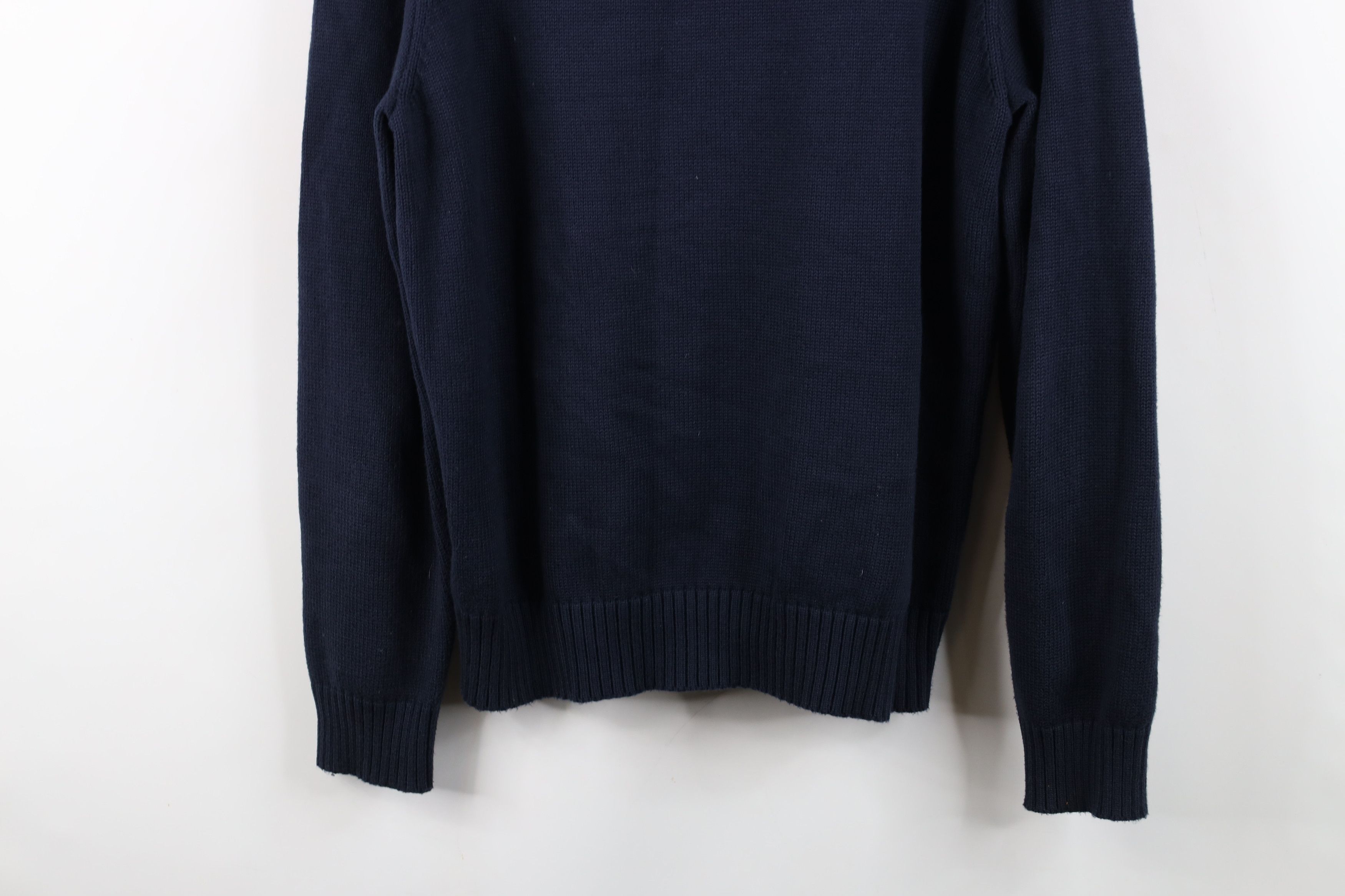 Ralph Lauren Vintage Ralph Lauren Knit Half Zip Pullover Sweater Blue Size US L / EU 52-54 / 3 - 13 Thumbnail