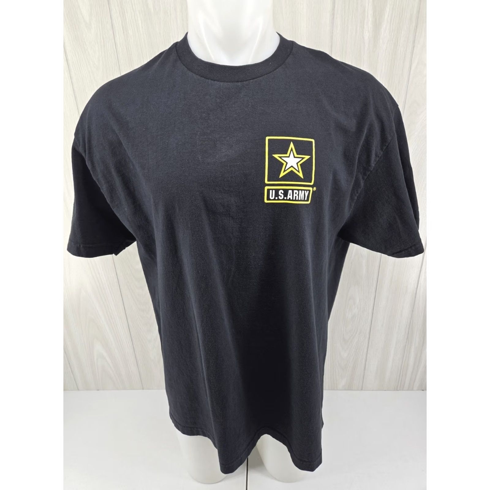Vintage US Army Men’s Short Sleeve XL Black T-Shirt Go Army Murina USA Shirt Size US XL / EU 56 / 4 - 3 Thumbnail