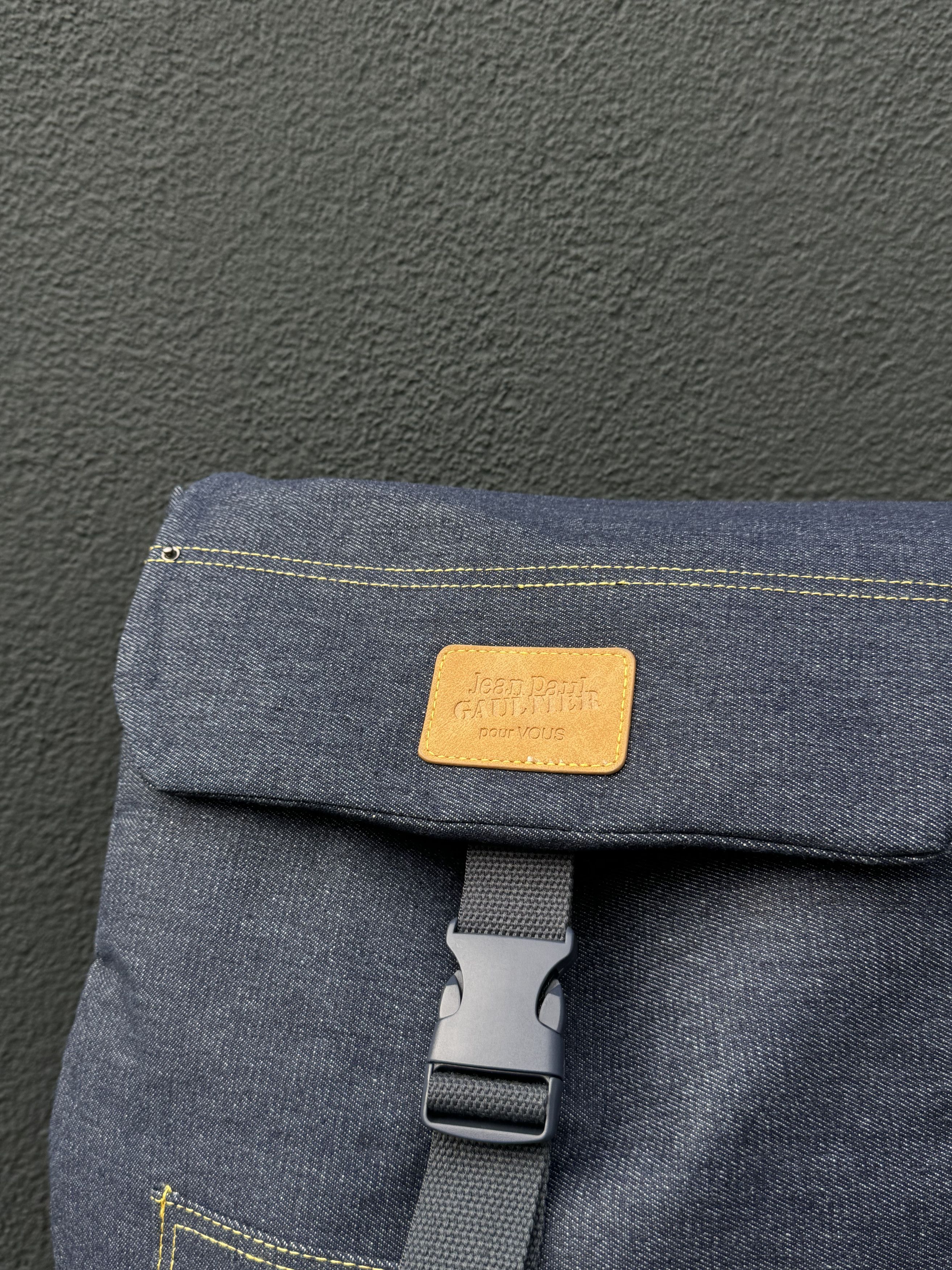 Jean Paul Gaultier × Vintage Jean Paul Gaultier Pour Vous Backpack Denim Size ONE SIZE - 2 Thumbnail
