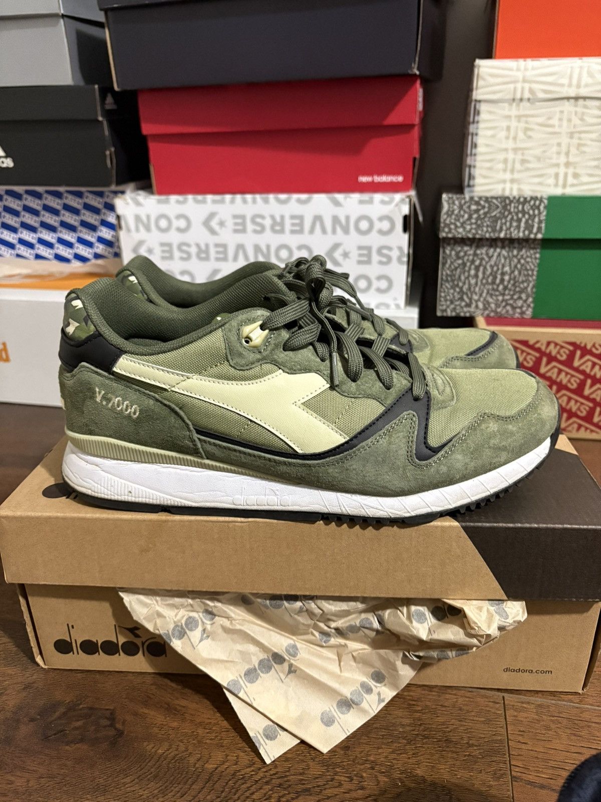Diadora Diadora v7000 camo green Size US 9.5 / EU 42-43 - 3 Thumbnail