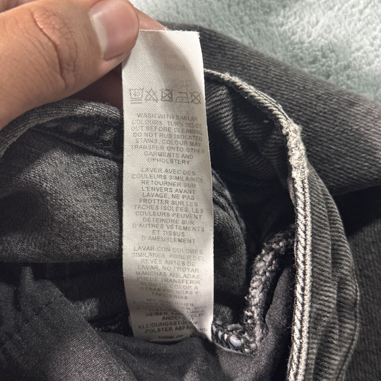 Asos Y2K 2000s Custom Beyond Baggy Jeans Womens 28x24 Raw Hems Size 28" / US 6 / IT 42 - 13 Thumbnail