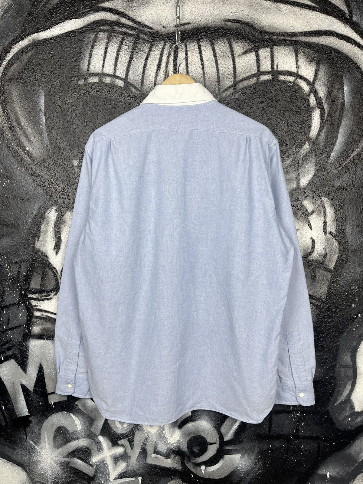 Polo Ralph Lauren Polo Ralph Lauren White Rugby Oxford Blue Shirt Men’s Size L Size US L / EU 52-54 / 3 - 10 Thumbnail
