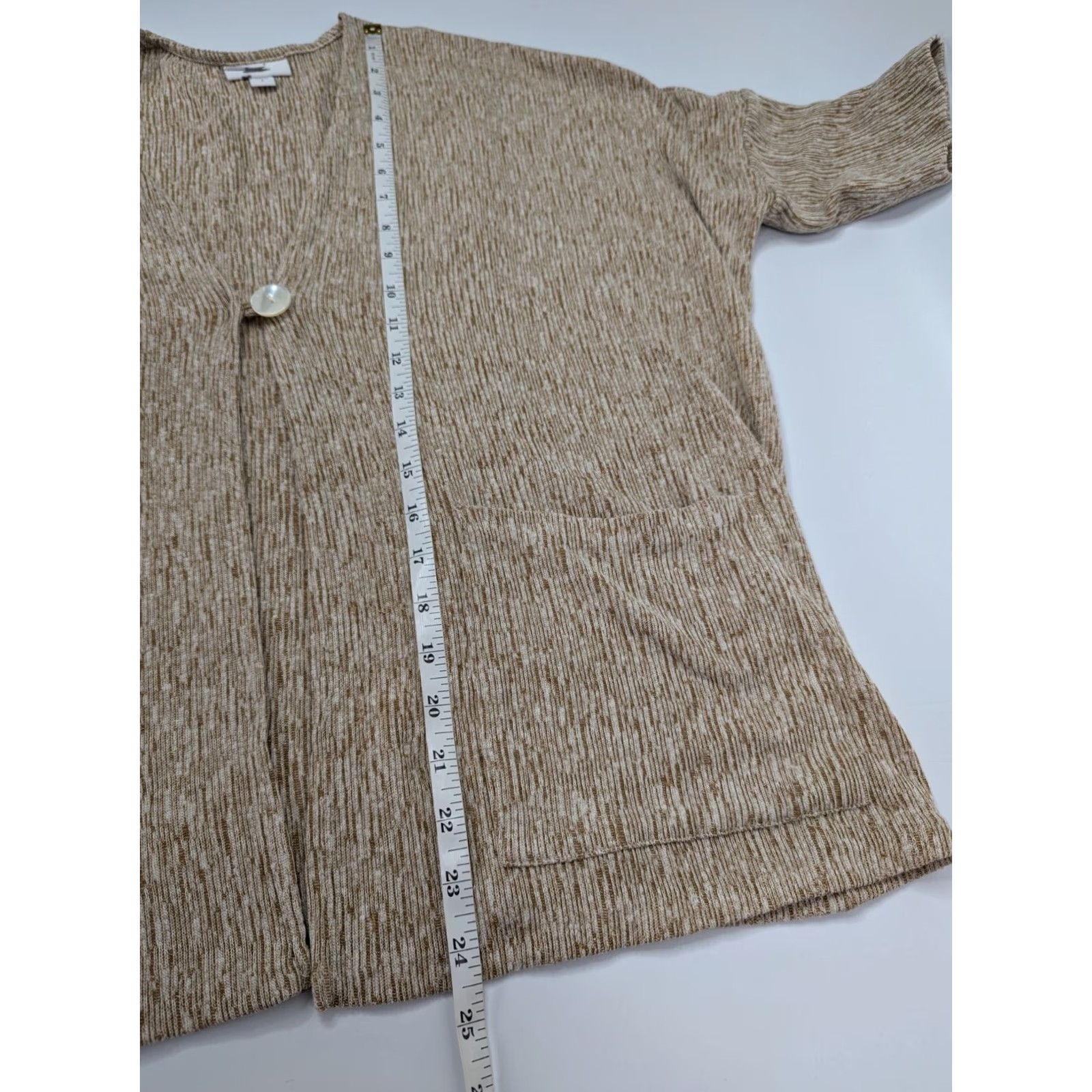 J. Jill VINTAGE? Pure J Jill Linen Cardigan Small Oversized One Button Dolman Sleeve Lagenlook Size S / US 4 / IT 40 - 3 Thumbnail