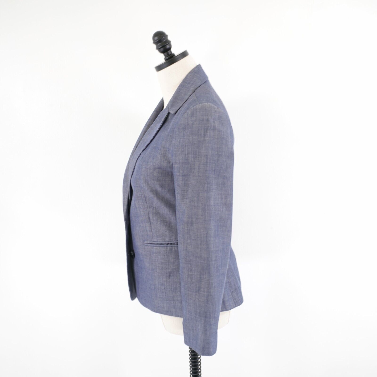 Express Express Polyester Blend Blue Size 4 2 Button Blazer Size S / US 4 / IT 40 - 4 Thumbnail