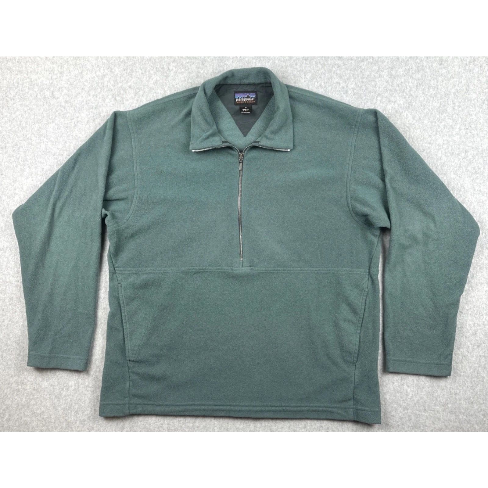 Patagonia VINTAGE Patagonia Medium Micro D-Luxe 1/4 Zip Pullover Green Fleece 90s Mens M Size US M / EU 48-50 / 2 - 2 Thumbnail