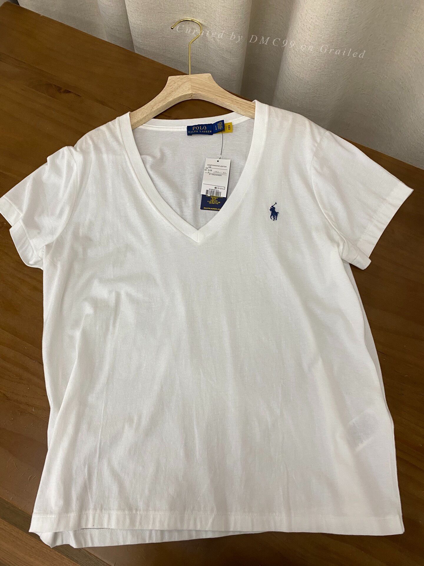 Ralph Lauren Ralph Lauren Classic V-Neck Cotton T-Shirt Size L / US 10 / IT 46 - 1 Thumbnail