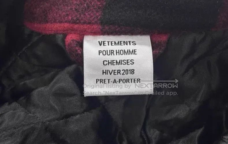 Vetements VETEMENTS Red and Black Plaid Wool Oversized Shirt Jacket Size US XS / EU 42 / 0 - 4 Thumbnail