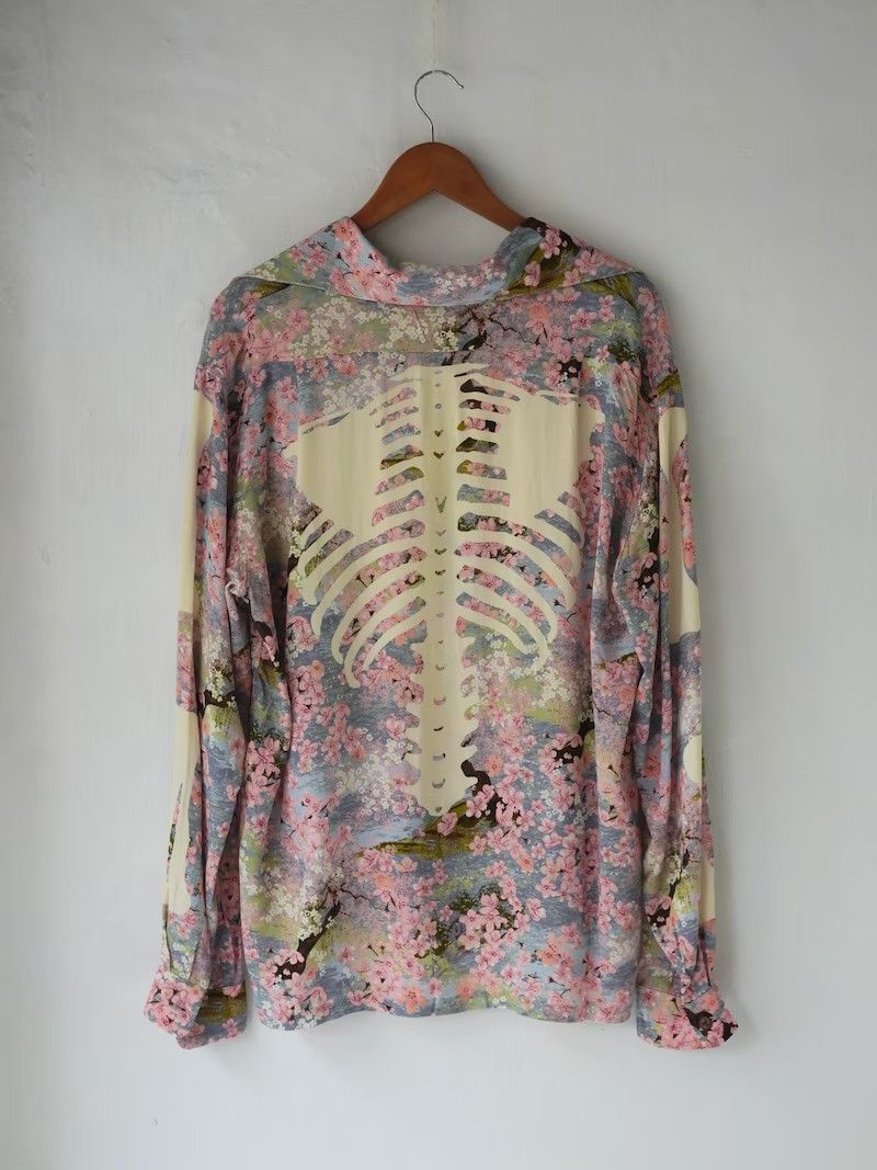 Kapital kapital Rayon Sakura BONE Rangle Collar Shirt Size US L / EU 52-54 / 3 - 2 Thumbnail