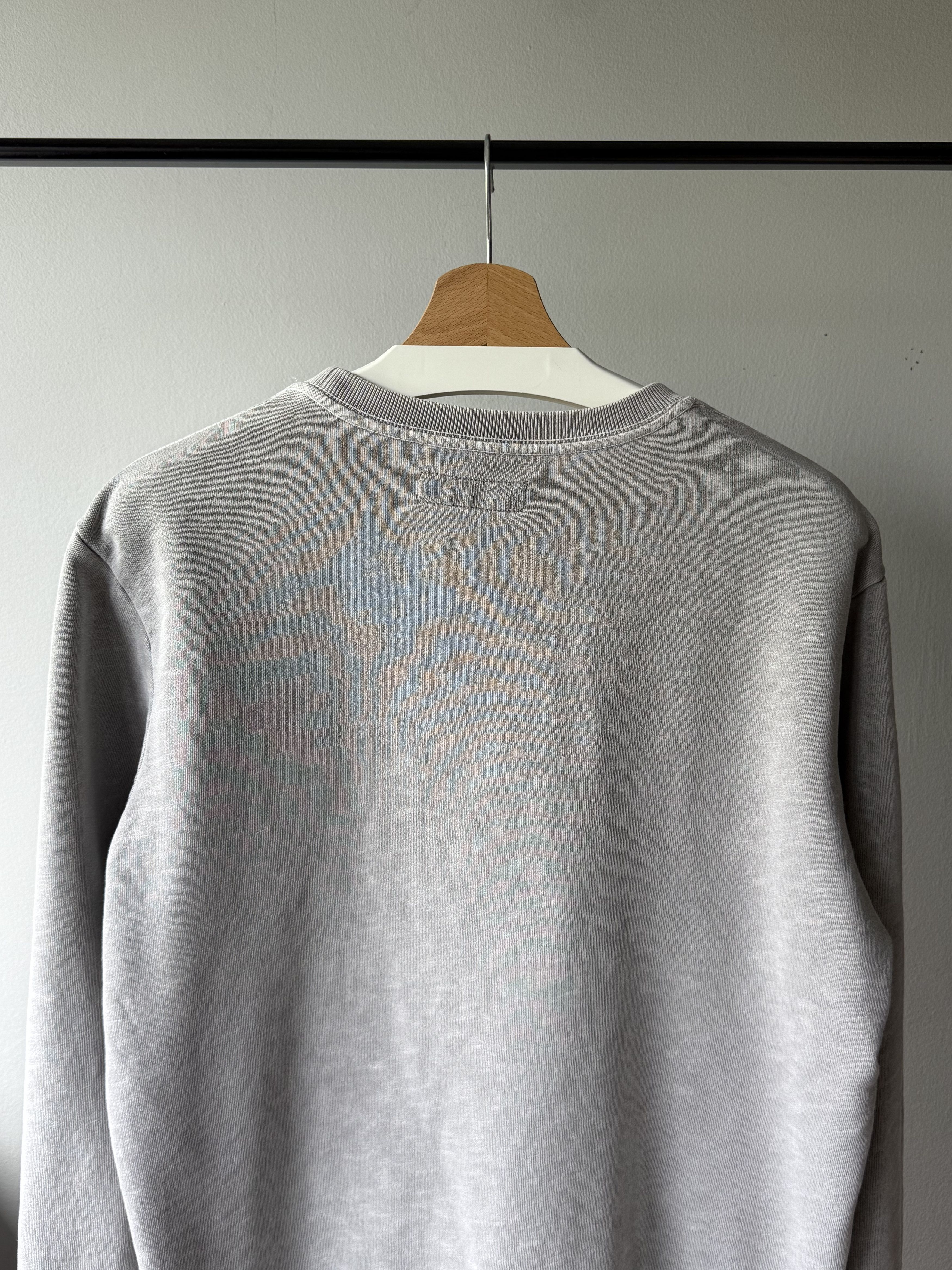 Allsaints Allsaints Wilde Crew Neck Grey Marl Cotton Logo Sweatshirt Size US XS / EU 42 / 0 - 4 Thumbnail