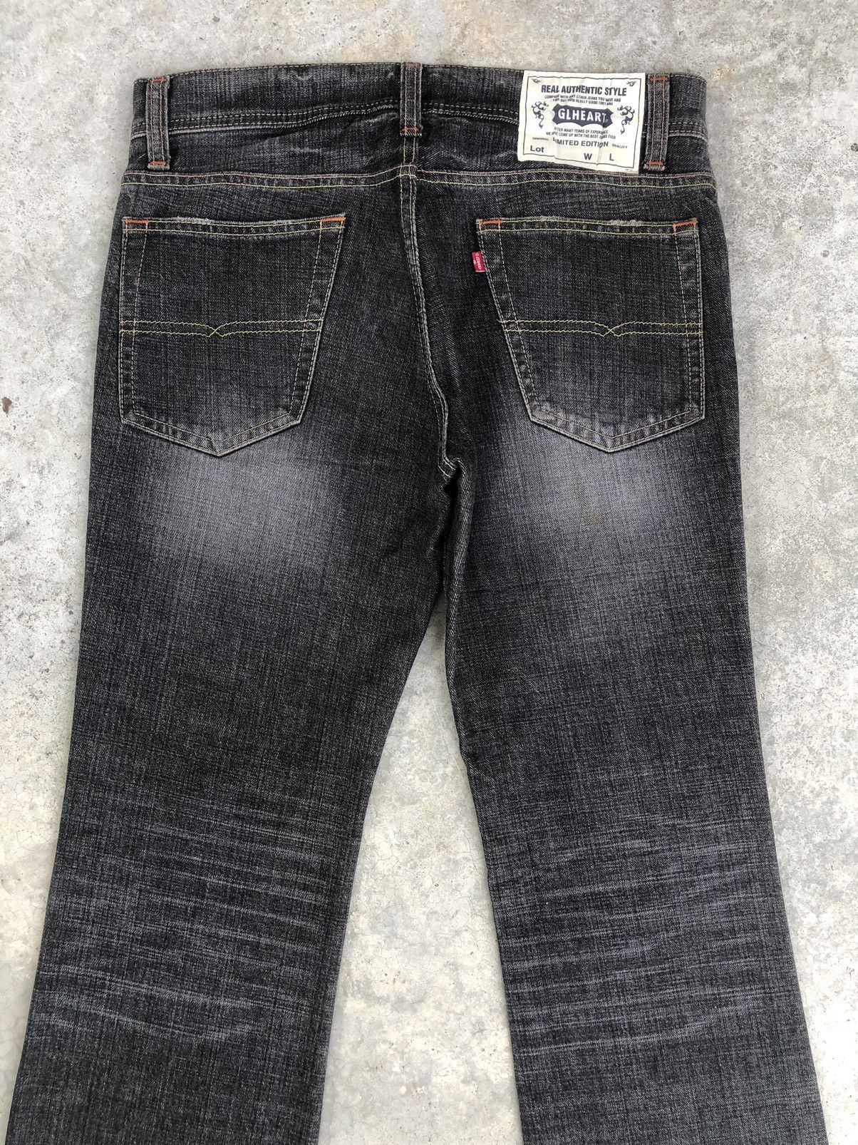 If Six Was Nine Japanese Glheart Flared Jeans Distressed Jeans Size US 33 - 8 Thumbnail