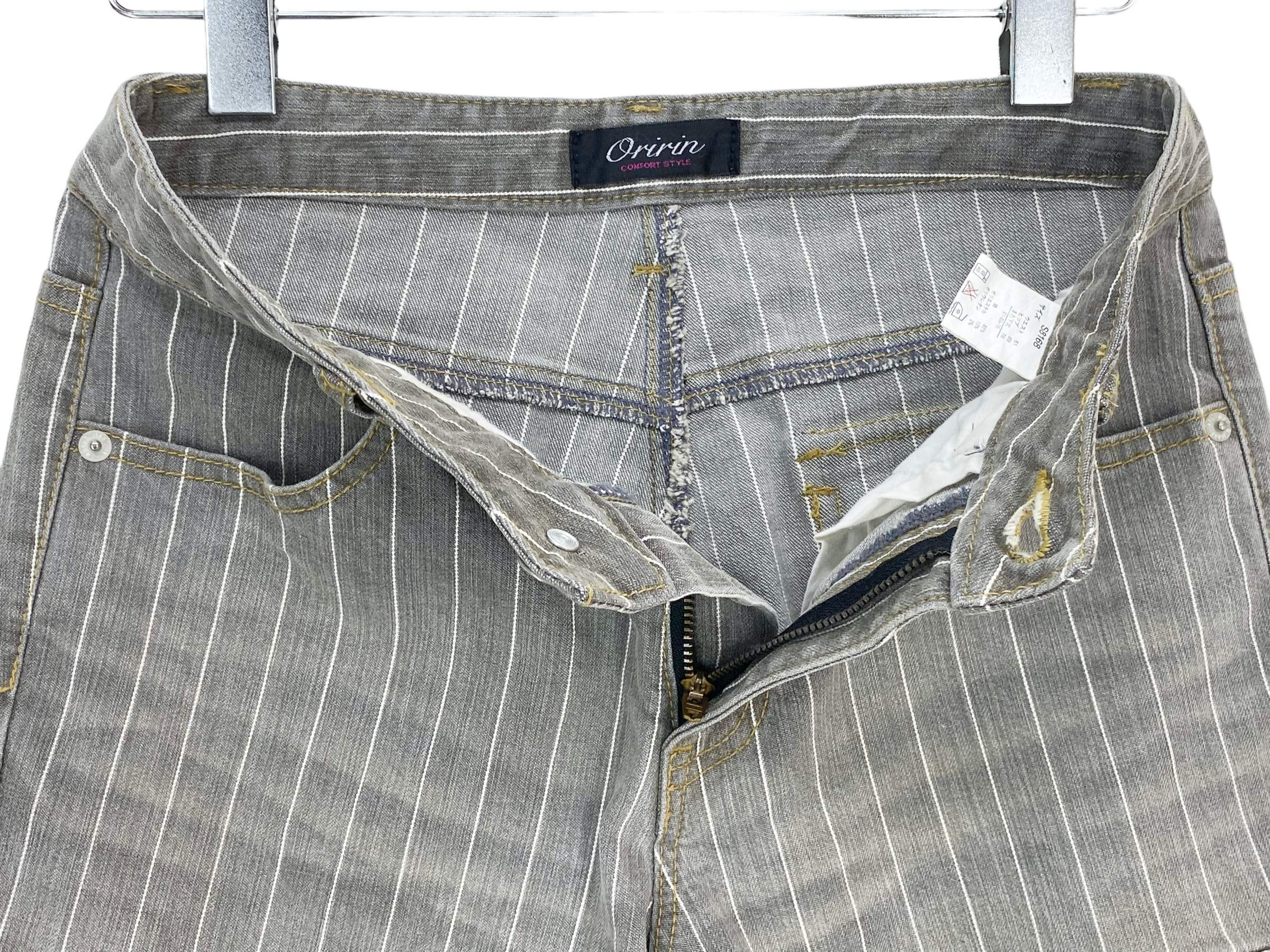 Japanese Brand Oririn Jeans Cargo Stripes Hickory Jeans Size US 28 / EU 44 - 8 Thumbnail