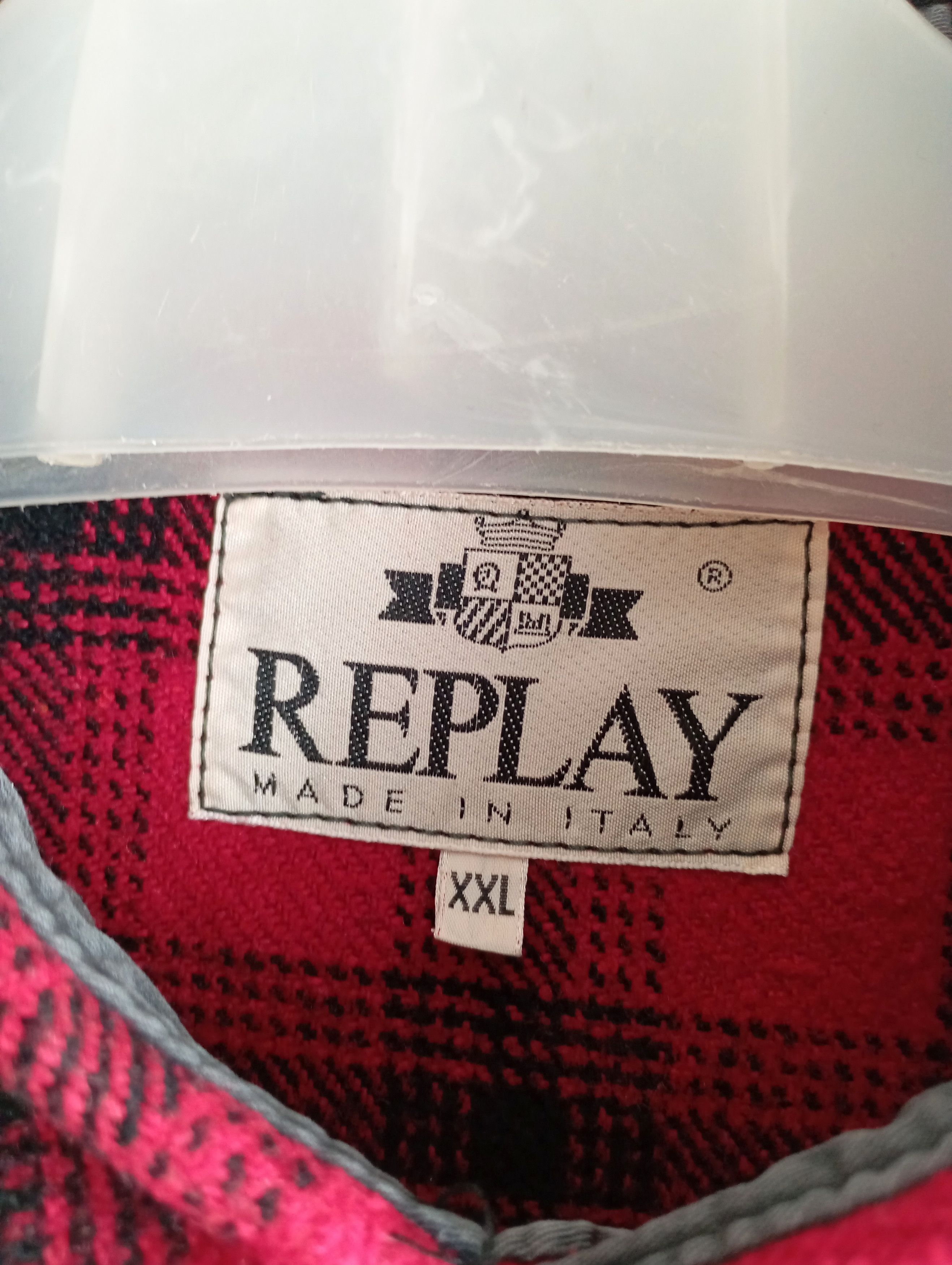 Replay × Vintage Replay 90s Italien Designer Flannel Chekered Shirt Size US XXL / EU 58 / 5 - 6 Thumbnail