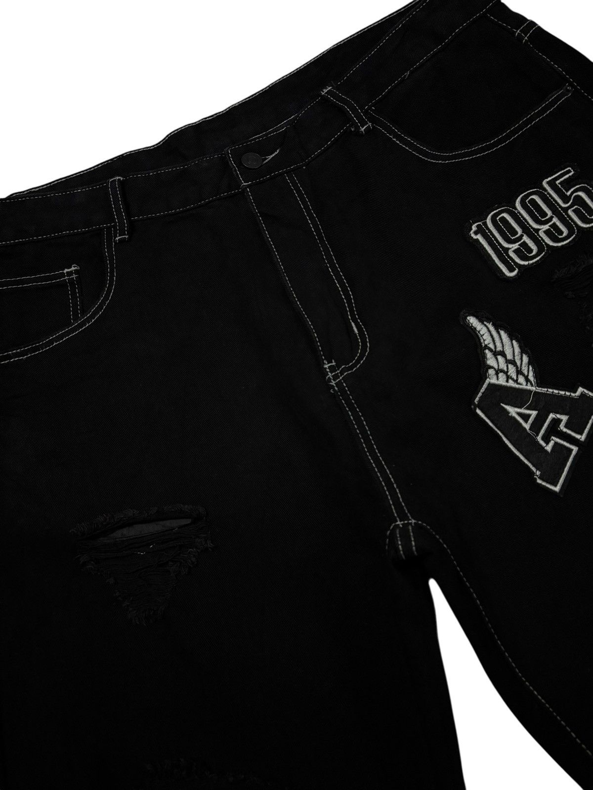 Other Embroidered Baggy Jeans Size US 37 - 5 Thumbnail