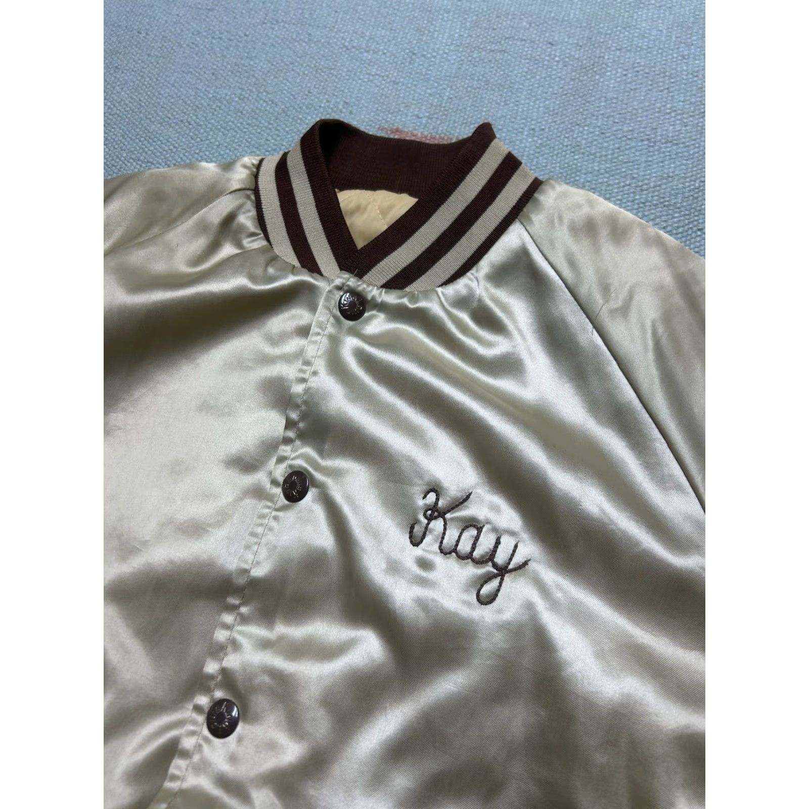 Vintage VINTAGE 80s satin bomber jacket Shelby cobra muscle car chainstitch Detroit Medium Size US M / EU 48-50 / 2 - 7 Thumbnail