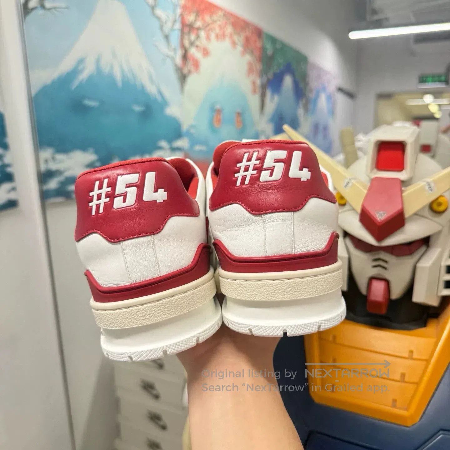 Louis Vuitton Louis Vuitton LV Trainer Red White. Size US 10 / EU 43 - 3 Thumbnail