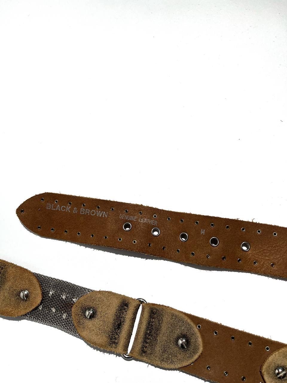 Vintage Vintage Geniune Leather Brown Buckle Belt Size ONE SIZE - 2 Thumbnail