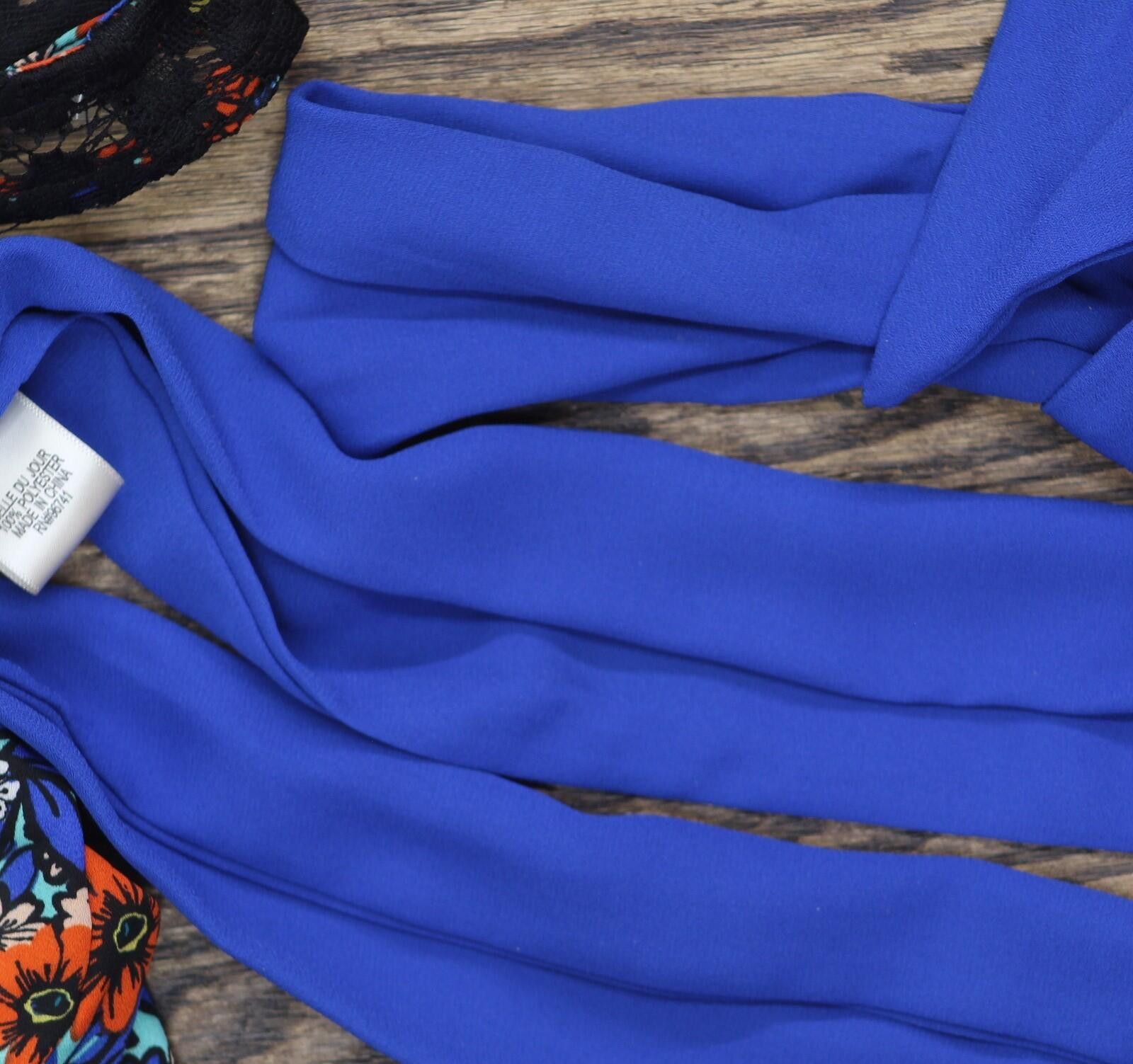 Other Nwt Belle Du Jour Tank Top Blouse With Scarf Blue / Multi M Size M / US 6-8 / IT 42-44 - 9 Thumbnail