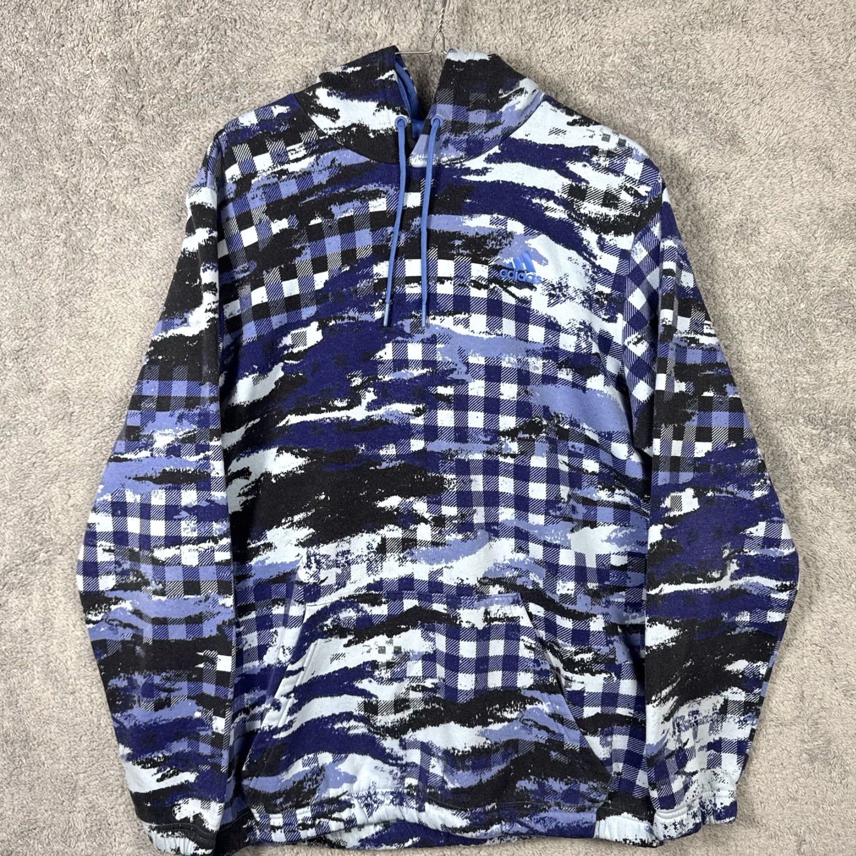 Adidas Adidas Hoodie Mens L Primegreen Postgame Plaid Camo Sweatshirt Abstract Fleece Size US L / EU 52-54 / 3 - 2 Thumbnail
