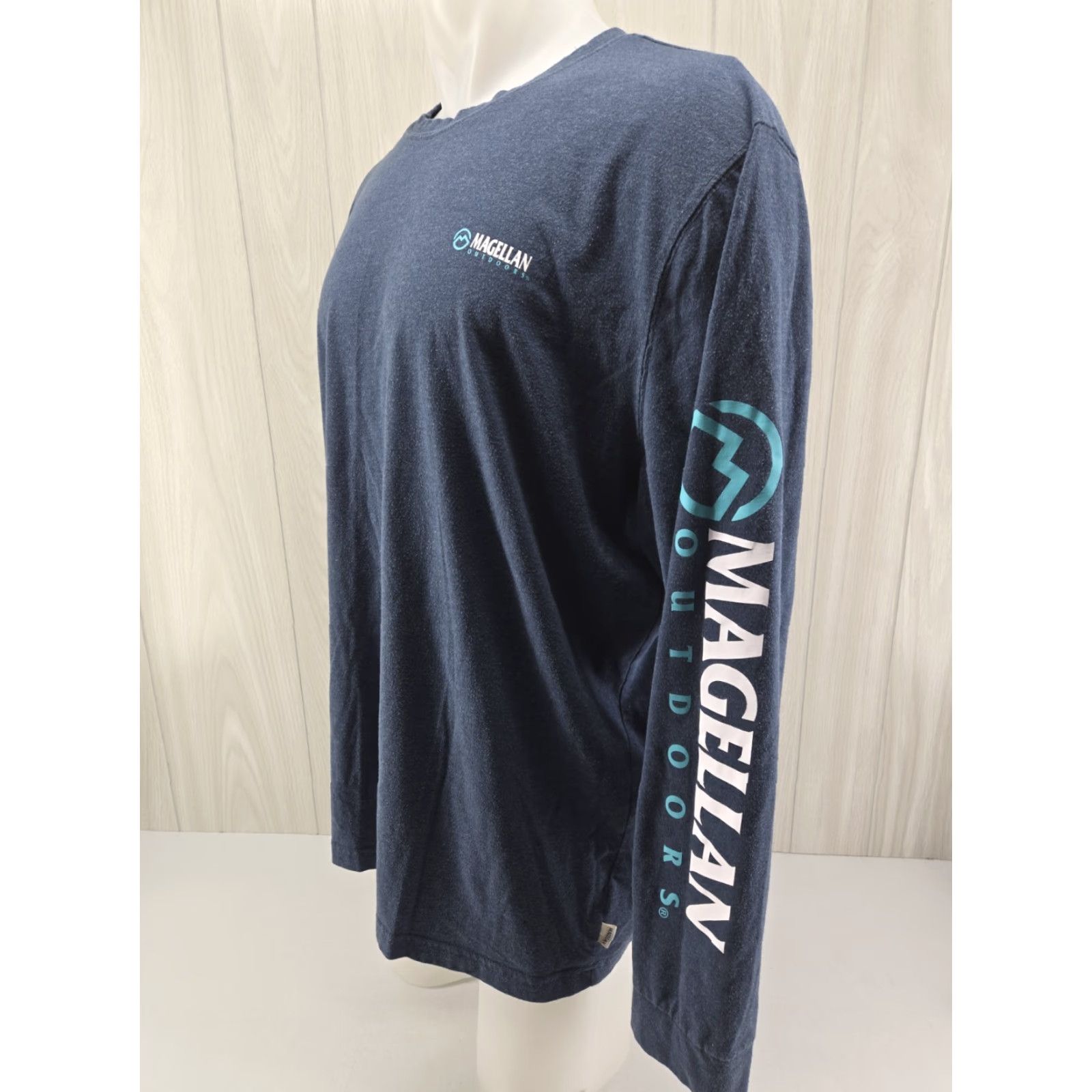 Vintage Magellan T-Shirt Mens 2XL Blue Classic Fit Long Sleeve Outdoors Sz 2XL Size US XXL / EU 58 / 5 - 3 Thumbnail