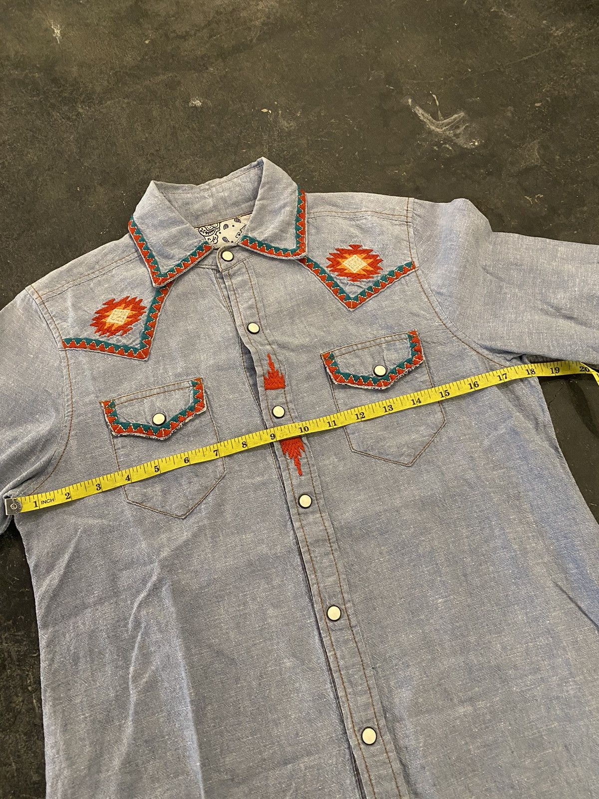 Beauty Beast × Japanese Brand × Other Nassau County chambray jeans button shirt Size US M / EU 48-50 / 2 - 9 Thumbnail