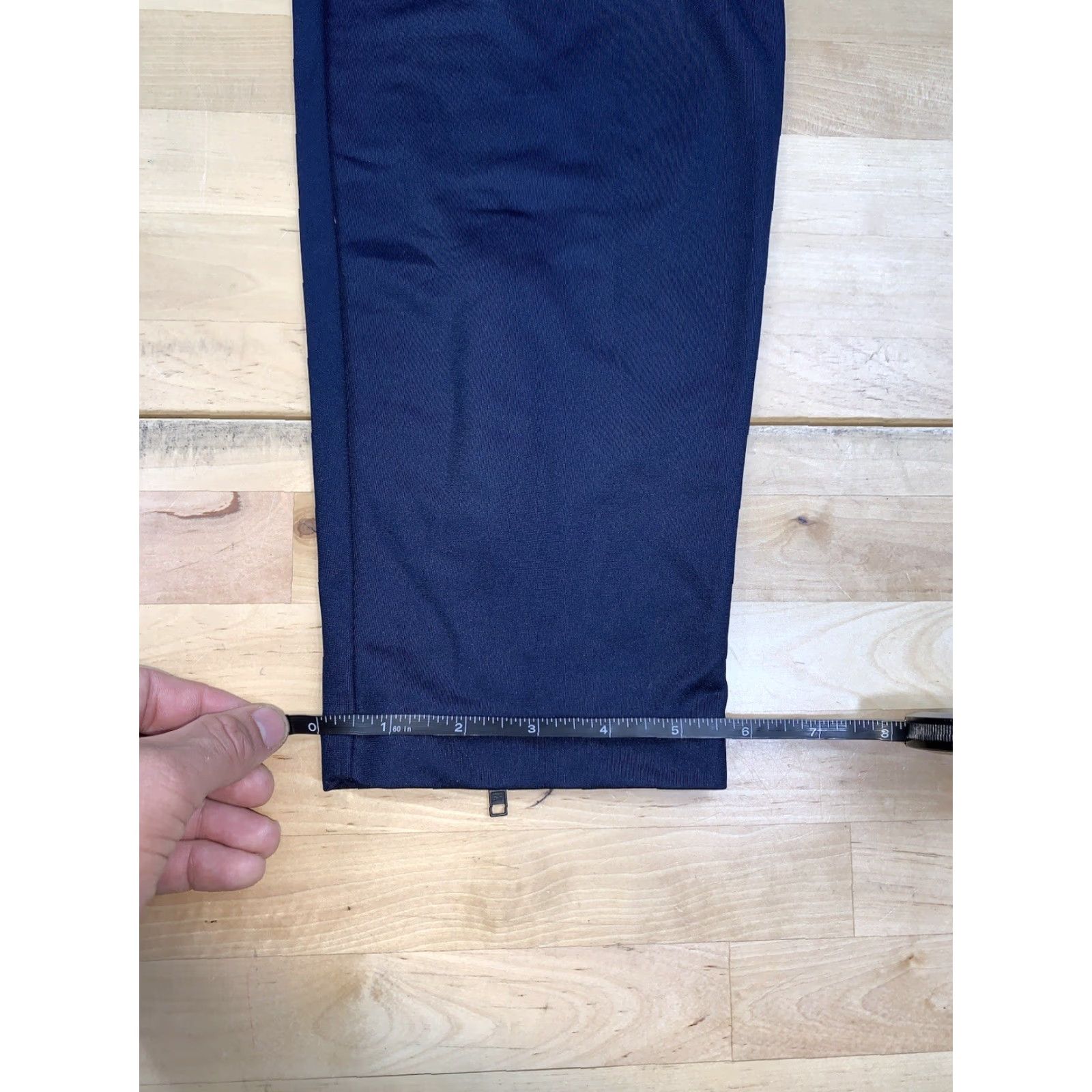 Reebok Reebok Track Pants Mens L Blue Zip Ankle Gym Training Activewear Casual Travel #8794 Size US 33 - 8 Thumbnail