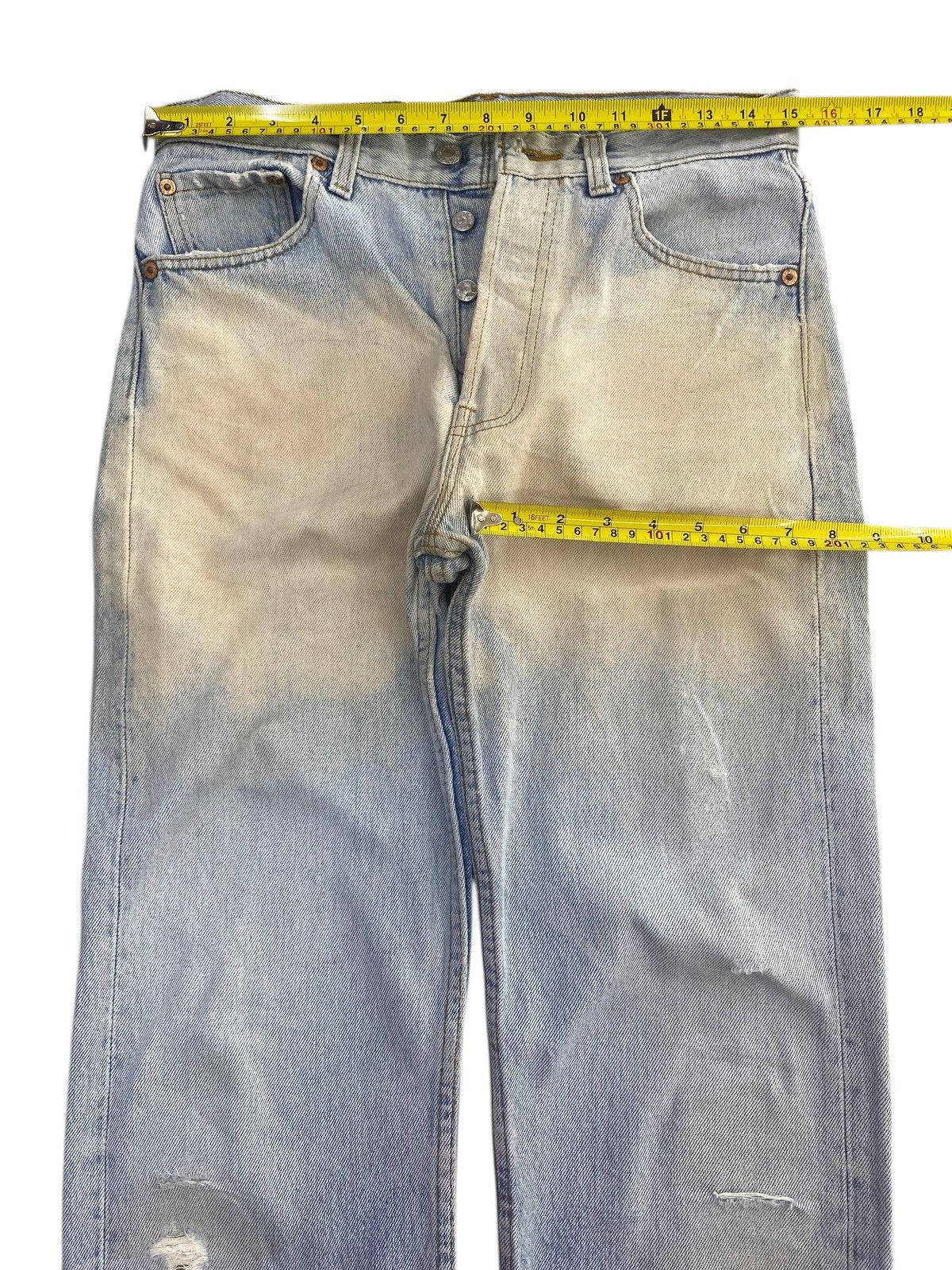 Levi's Vintage Levi’s Blue Acid Wash Style Ripped Jeans Size US 30 / EU 46 - 5 Thumbnail