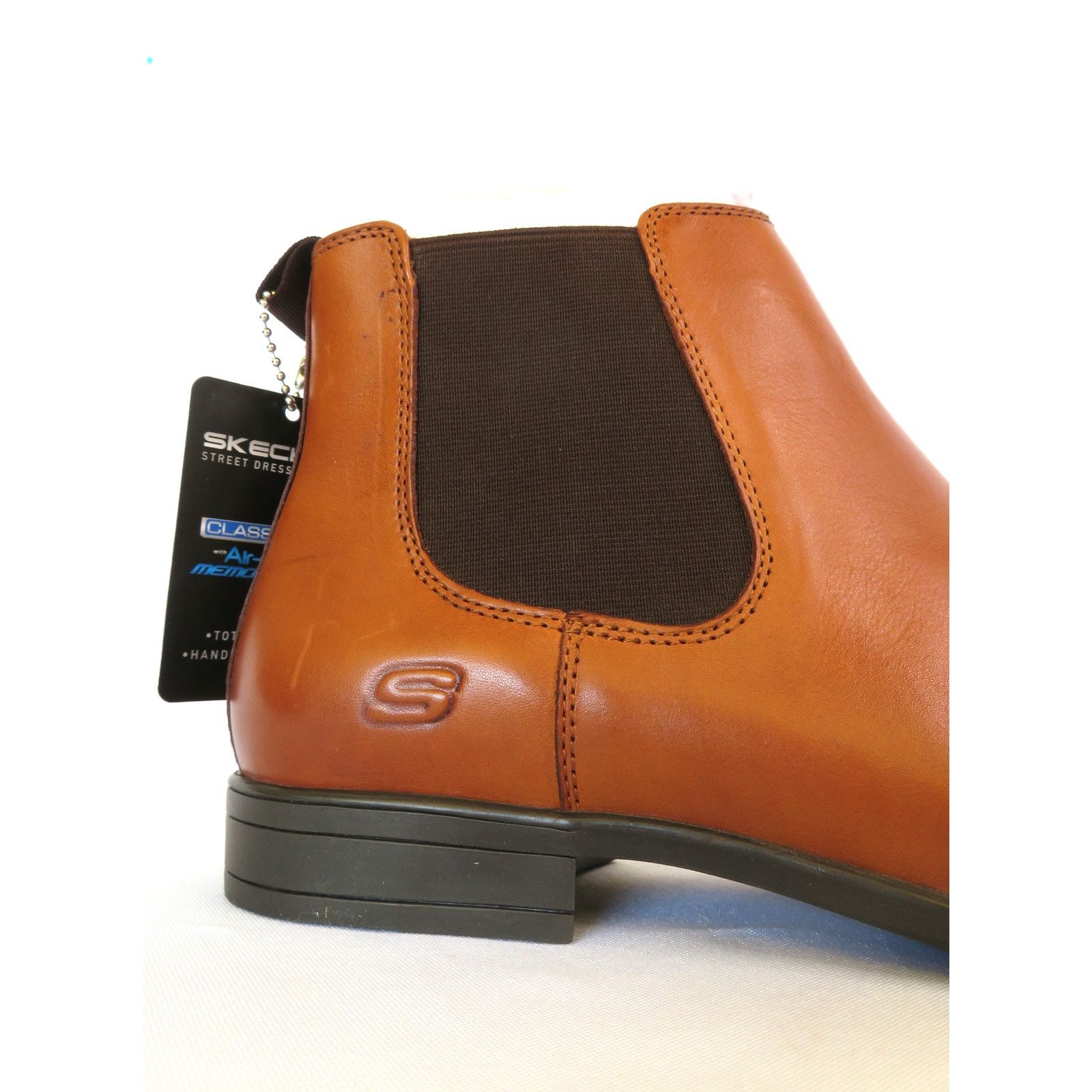 SKECHERS New SKECHERS Men Sz 9 Brown Leather Chelsea Ankle Boots Size US 9 / EU 42 - 5 Thumbnail