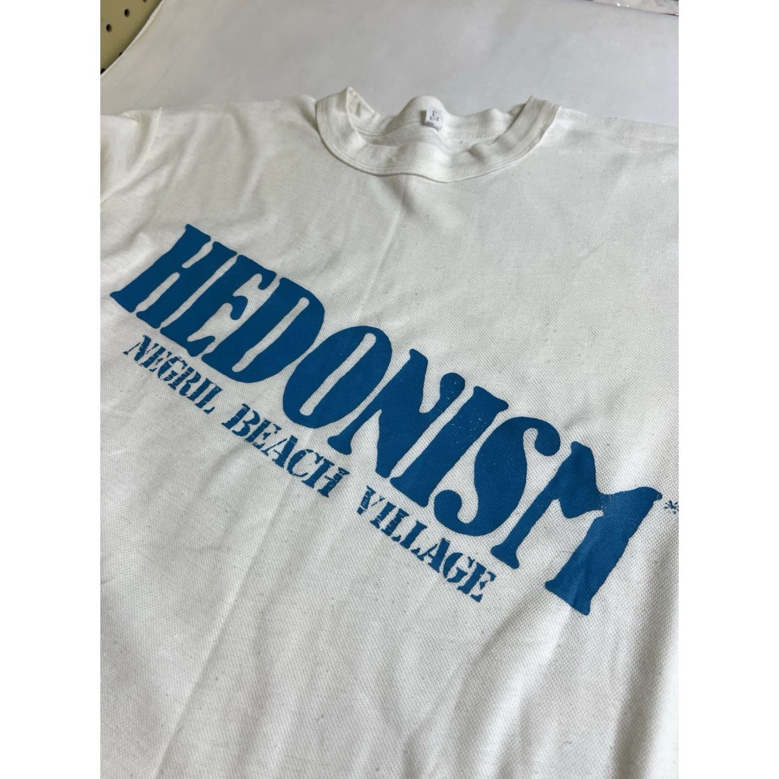 Vintage VINTAGE Sun King T-Shirt White Graphic Print Crew Neck Short Sleeve Large Men Naughty 90s Jamaica USA Raunchy Risque Swingers Nudist Sporting Pattern Size US L / EU 52-54 / 3 - 4 Thumbnail