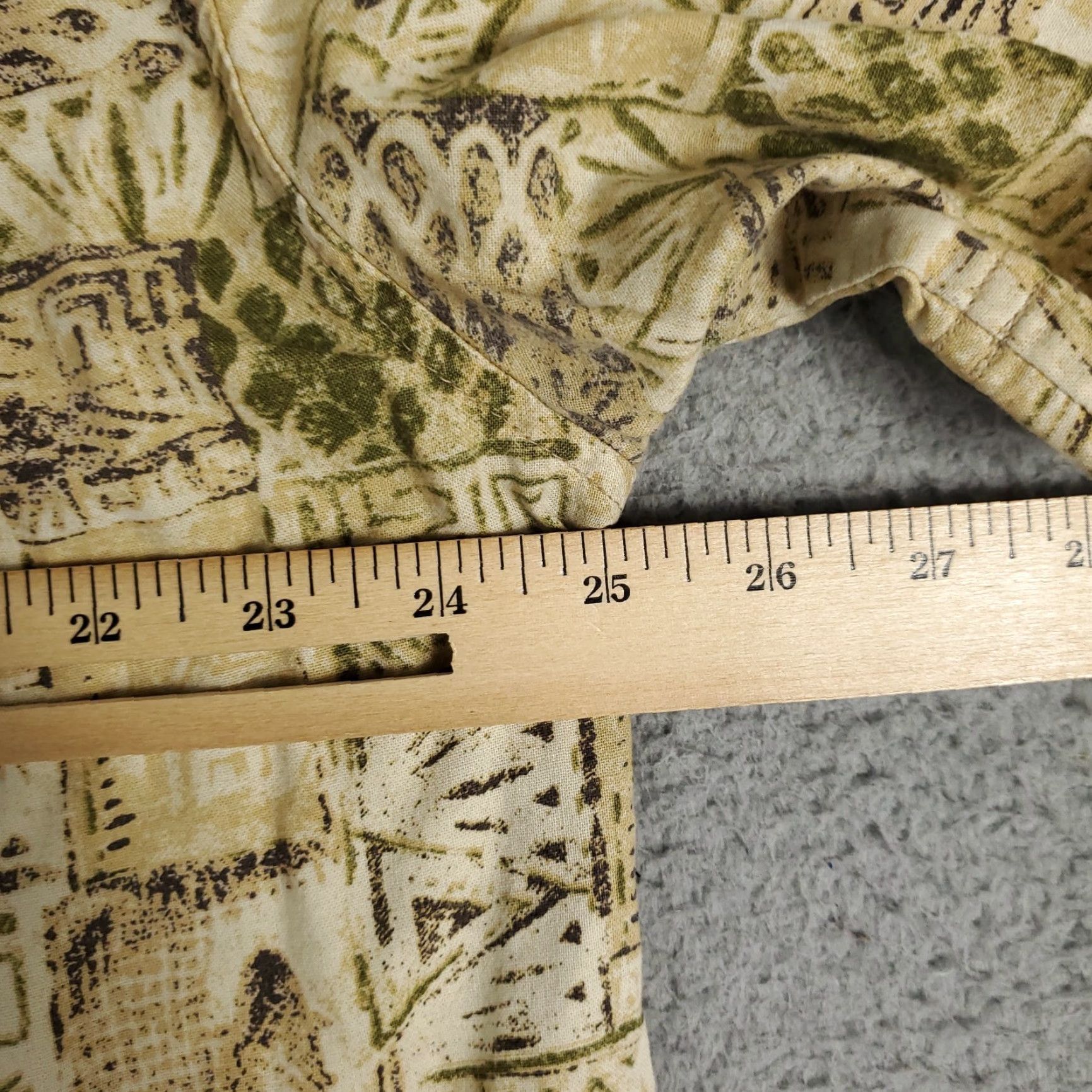 Vintage Woolrich Shirt Mens Short Sleeve Button Up Beige Yellow Tropical Casual Large Size US L / EU 52-54 / 3 - 6 Thumbnail