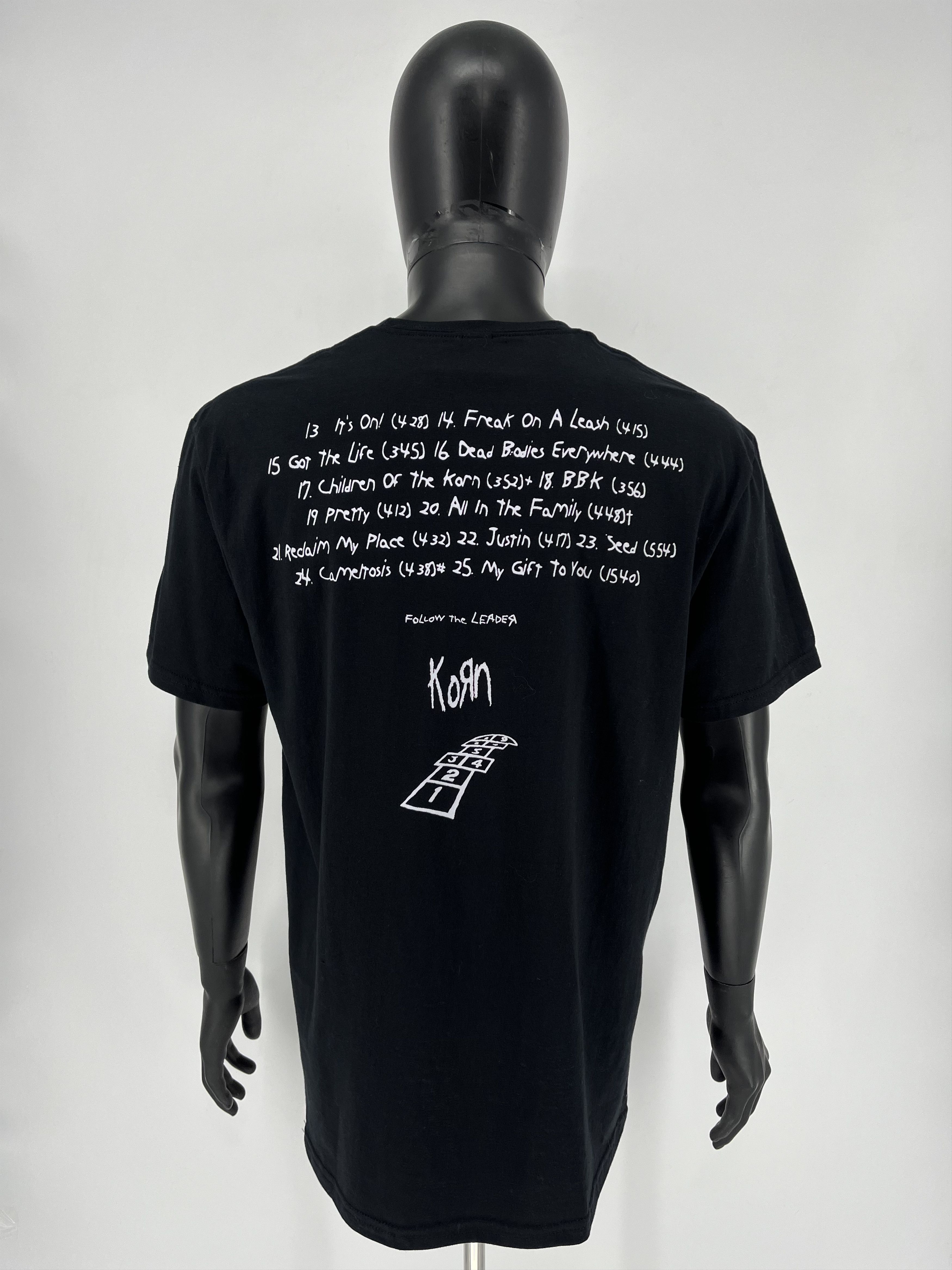 Band Tees × Vintage Vintage Y2K KORN Band Tour Rock T-shirt Streetwear 90s Style Size US L / EU 52-54 / 3 - 6 Thumbnail