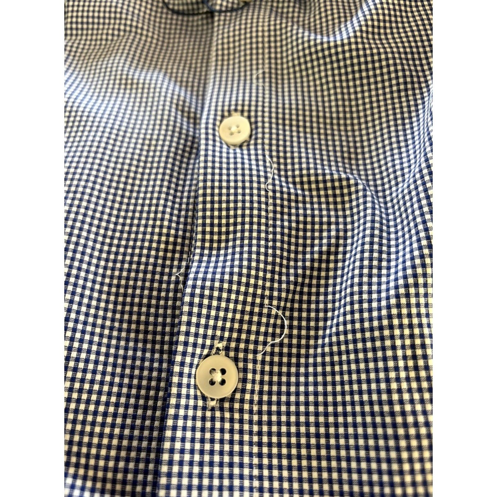 Mizzen+Main MIZZEN + MAIN Blue Plaid Long Sleeve Shirt Men's Large Trim Fit Shirt Size US L / EU 52-54 / 3 - 6 Thumbnail