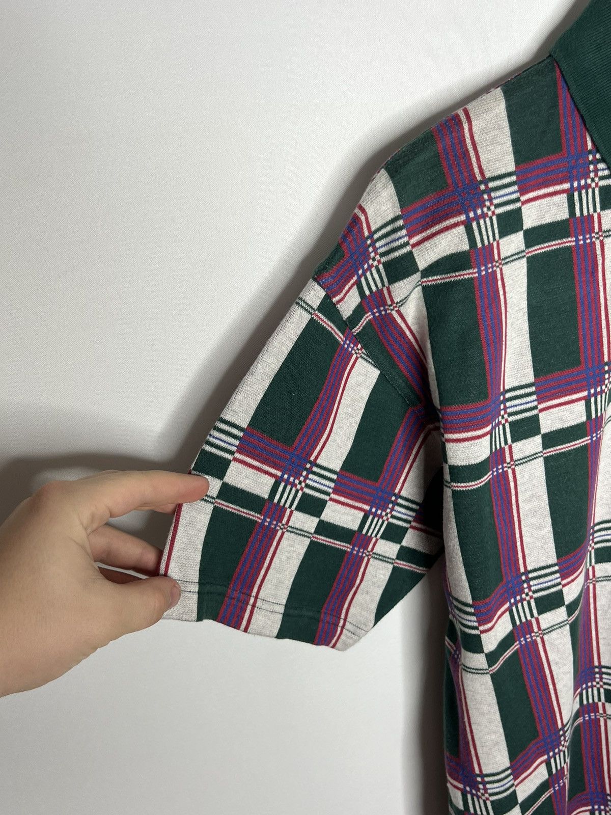 Other 🔥 Rare Vintage Fred Perry Plaid Polo Shirt Short Sleeve 🔥 Size US L / EU 52-54 / 3 - 8 Thumbnail
