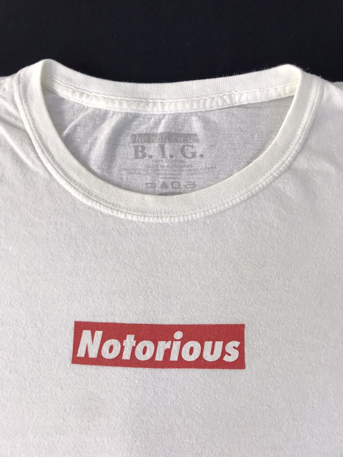 Rap Tees Notorious Big Biggie Small Rapper Spell Out Box Logo Tee Size US L / EU 52-54 / 3 - 4 Thumbnail