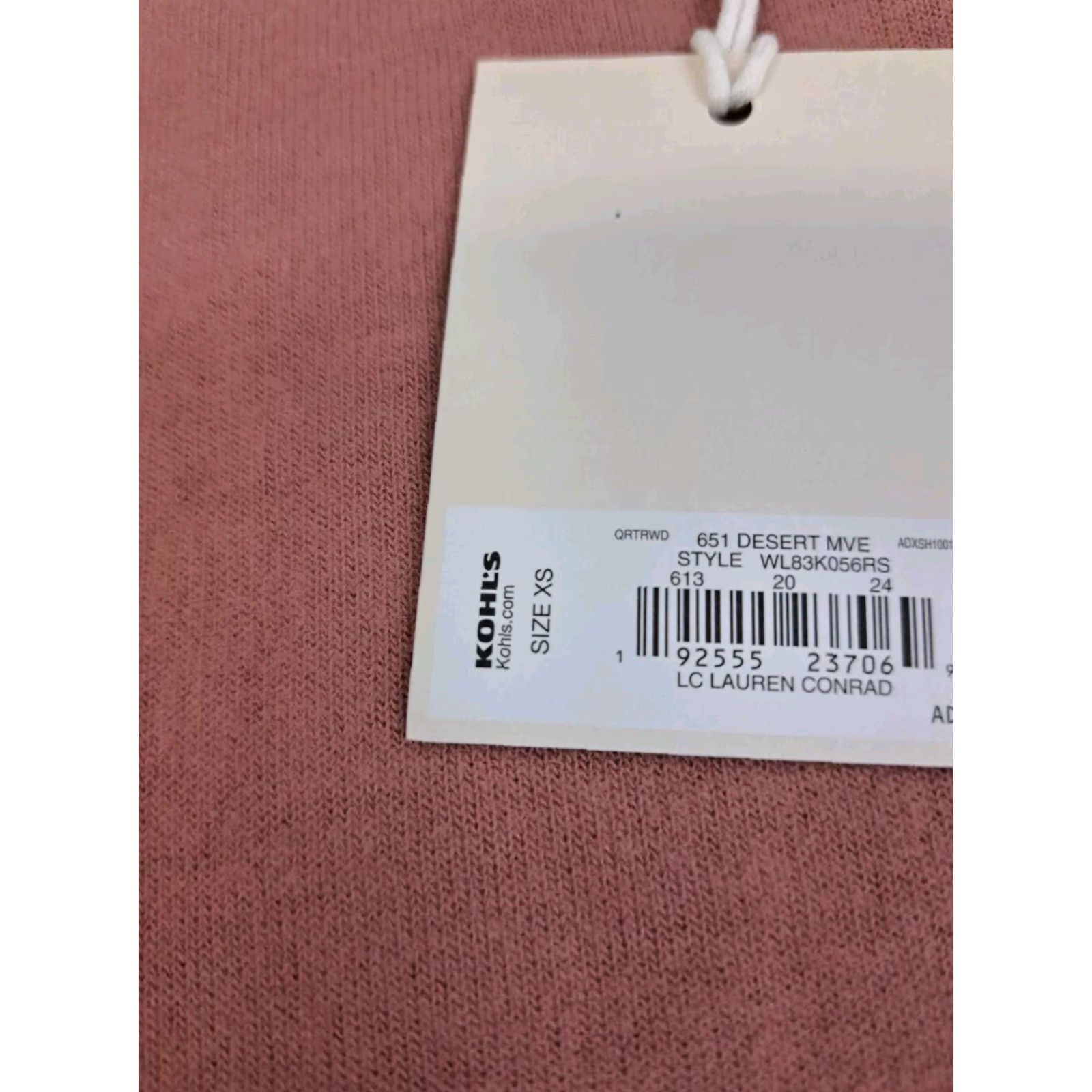 Lauren Conrad NWT Lauren Conrad Sweater Long Sleeve Crew Neck Desert Mauve XS Womens Pullover Knit Open-Knit Lightweight Casual Business Travel Fall Spring Winter Size XS / US 0-2 / IT 36-38 - 5 Thumbnail