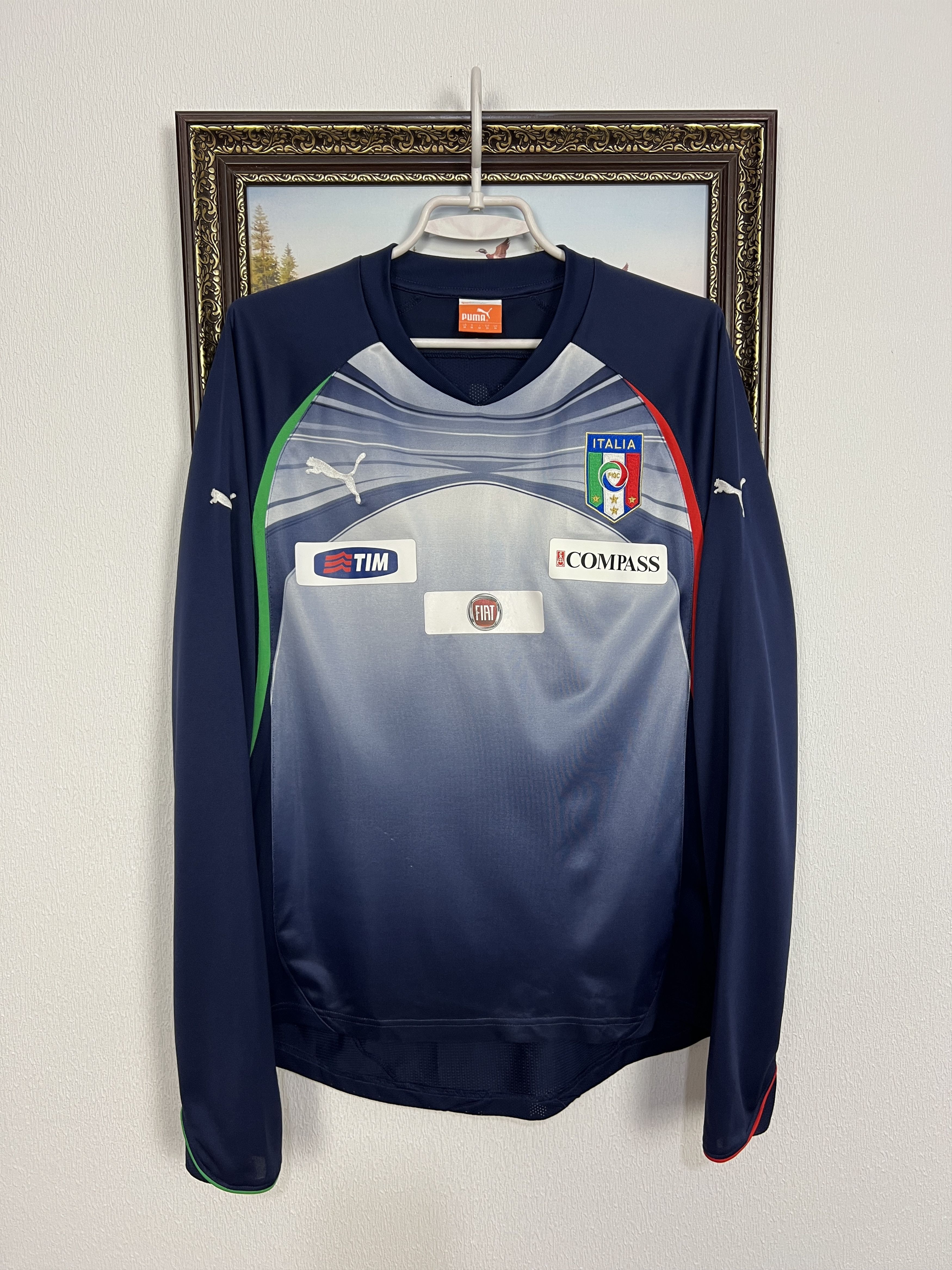 Puma Italy Train Shirt Long Sleeve Player Issue Football Maglia Size US M / EU 48-50 / 2 - 1 Thumbnail