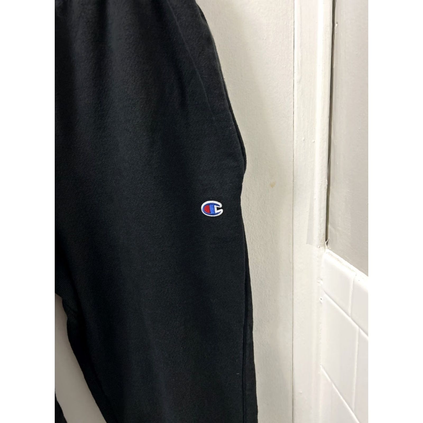 Champion Champion Sweatpants Mens M Black Reversible Cotton Polyester Activewear Pants Size US 31 - 4 Thumbnail