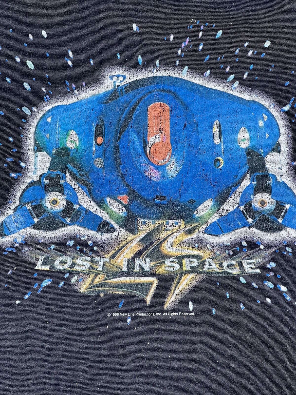 Vintage VINTAGE LOST IN SPACE AMERICA MOVIE FADED TEE Size US L / EU 52-54 / 3 - 3 Thumbnail