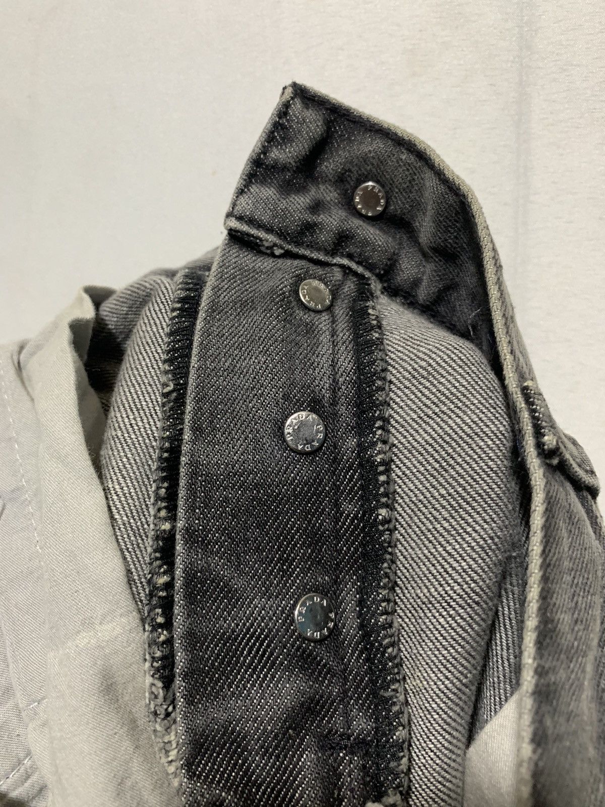Prada Vtg Prada classic fit distressed jeans washed grey (Re-size) Size US 32 / EU 48 - 10 Thumbnail