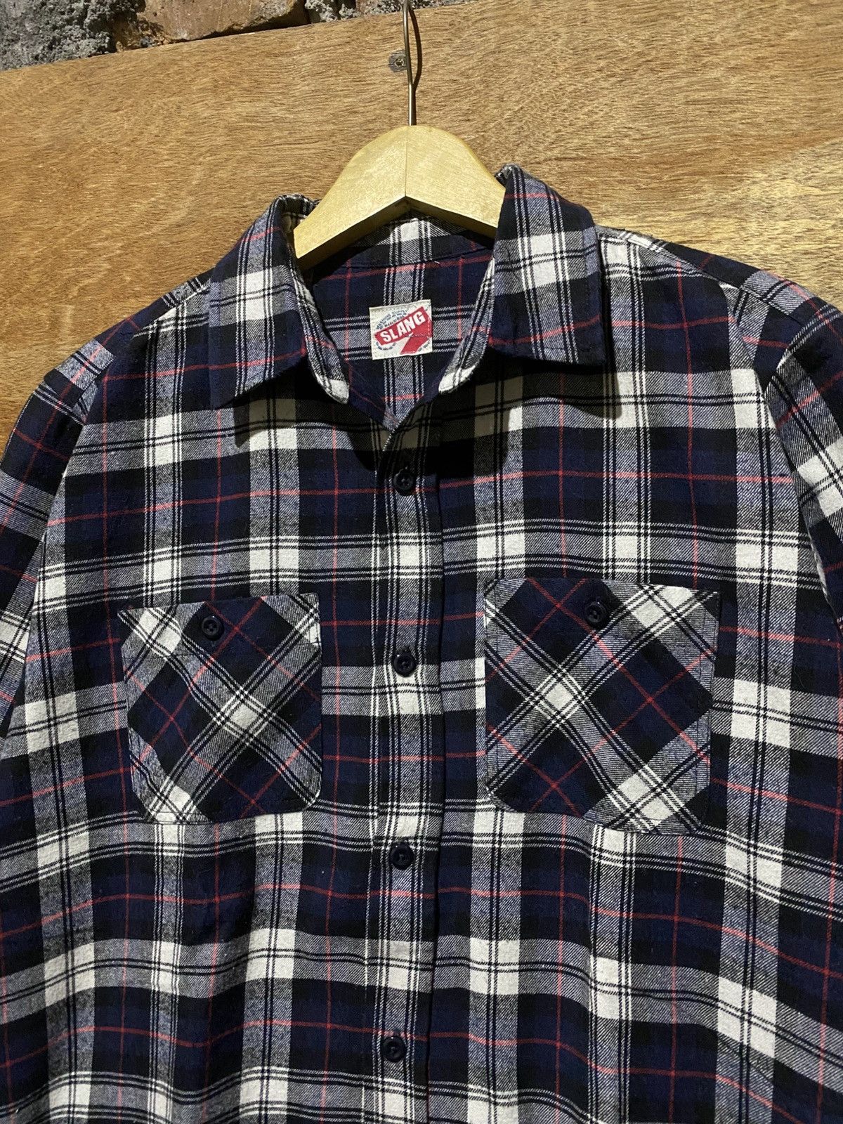 Japanese Brand 💸BINDING OFFER💸 SLANG RNA.INC HYBIRD FLANNELSHIRT Size US L / EU 52-54 / 3 - 5 Thumbnail